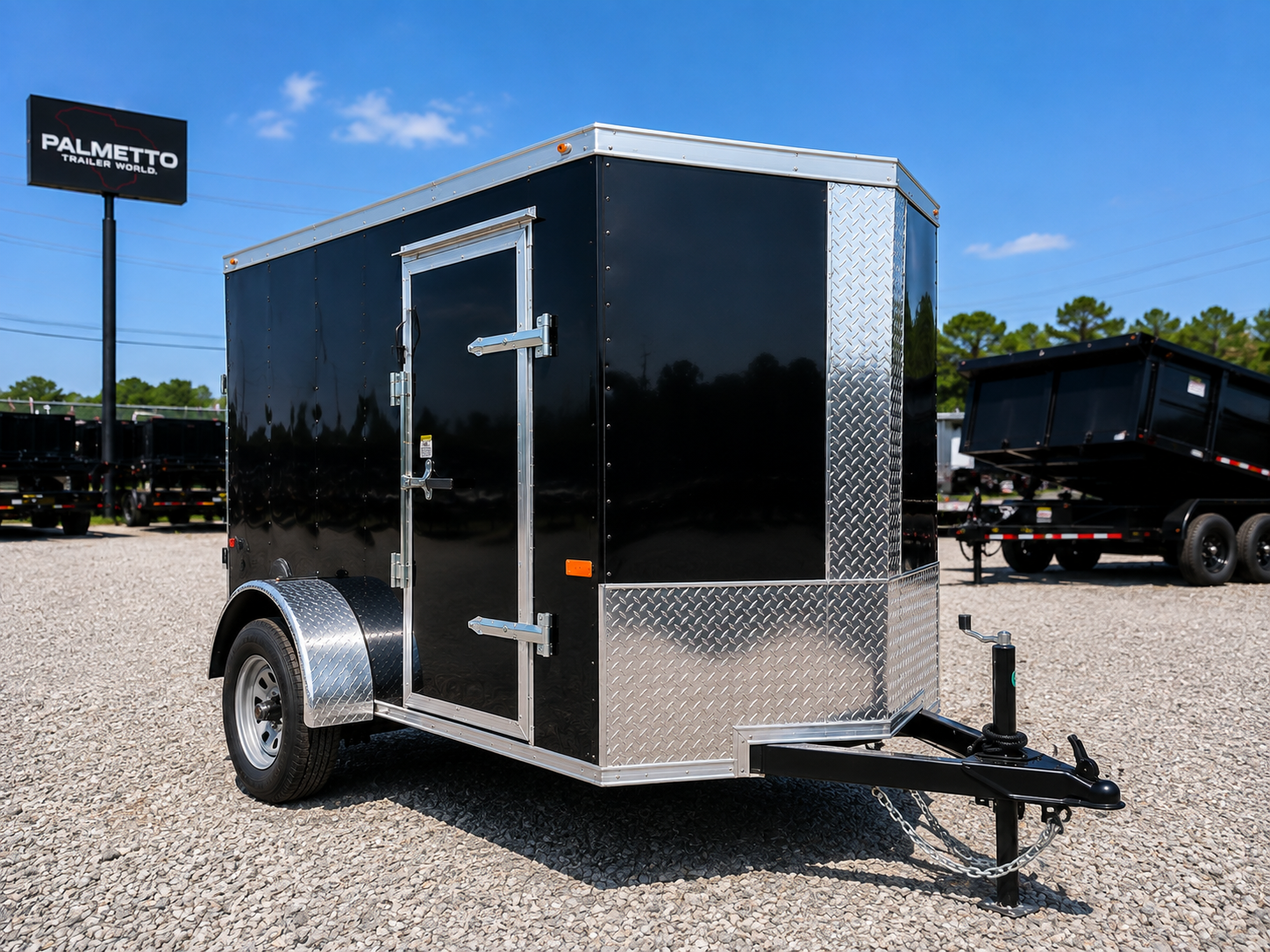 2026 ROCK SOLID RS 5X8SA BLACK SIDE DOOR BLACK