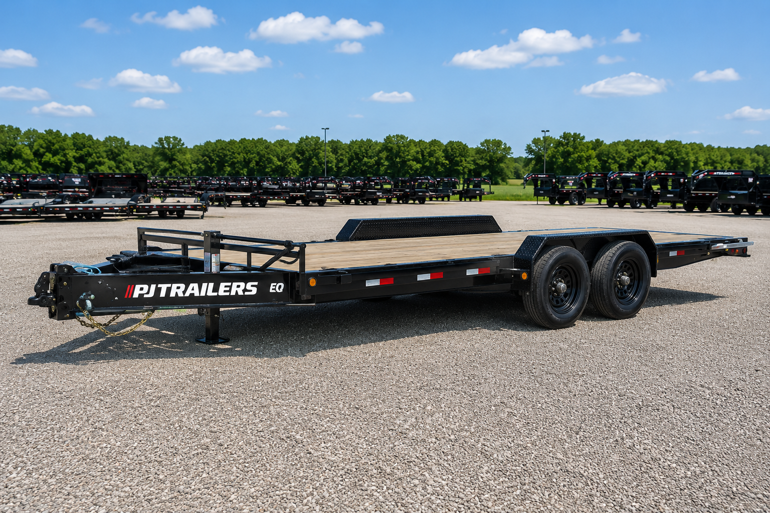 2026 PJ PJ H5 24FT EQ 10K SLIDE IN RAMPS BLACK