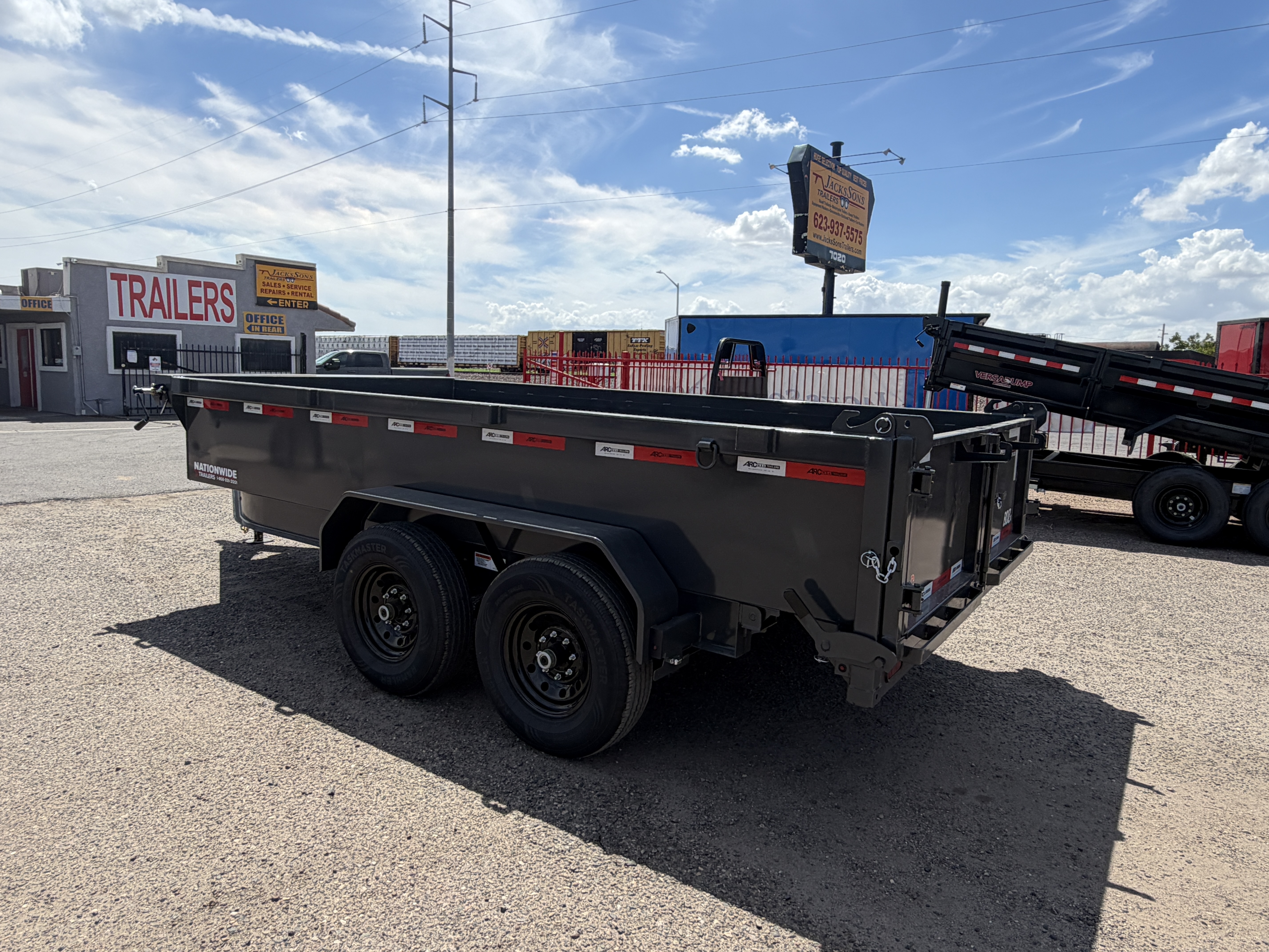 ARC Trailers 14'x83" Bumper Pull Scissor Lift Dump Trailer w/ 24" Sides (BDZ)