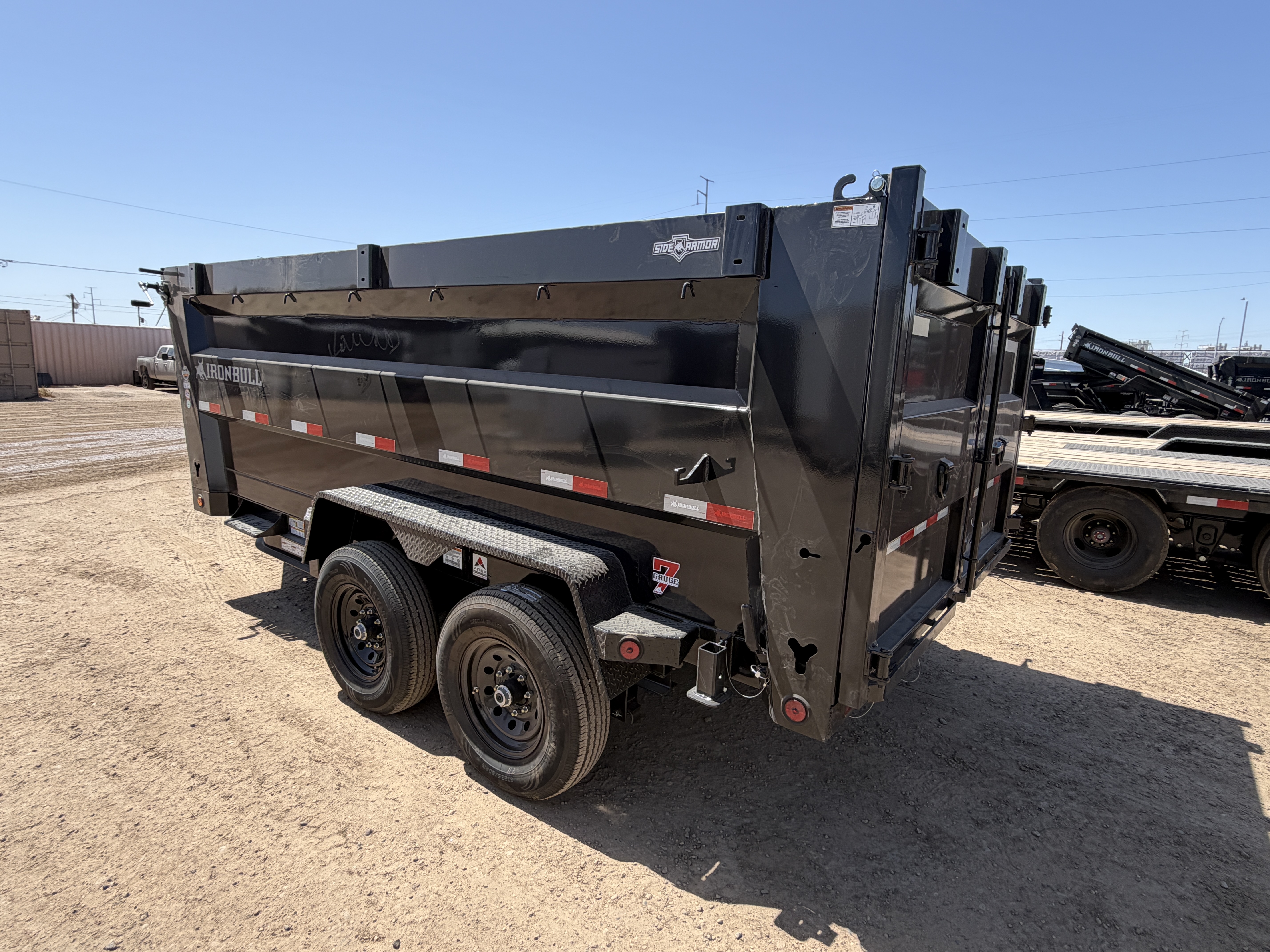 Norstar 14x83 IronBull Tandem Axle Dump, 15K GVWR, 48" Sides, Solar Charger, 14 Ply Tires