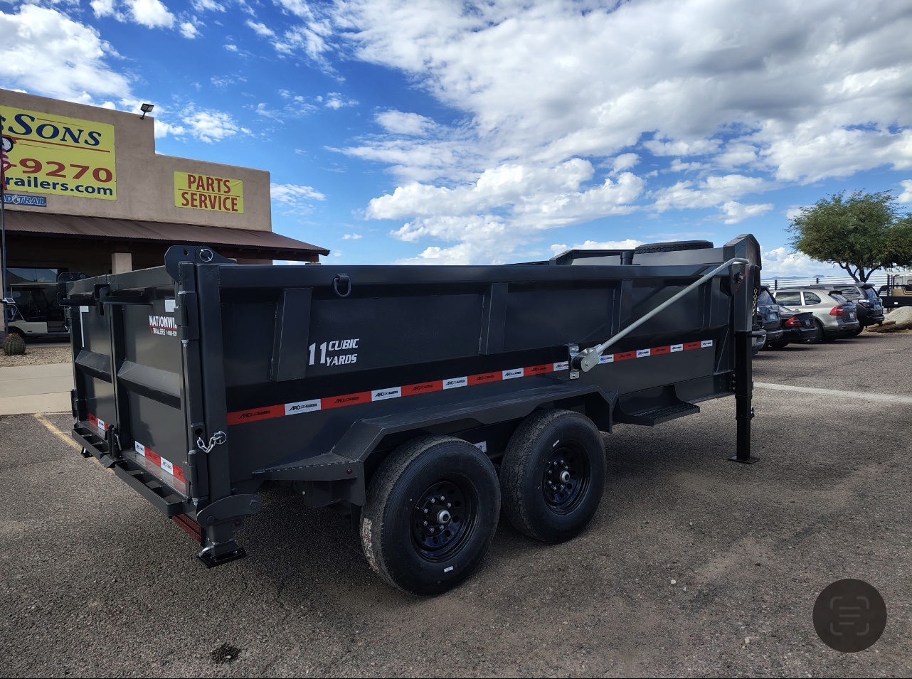 ARC Trailers 14'x83" Gooseneck Telescopic Dump Trailer w/ 36" Sides (GDT)
