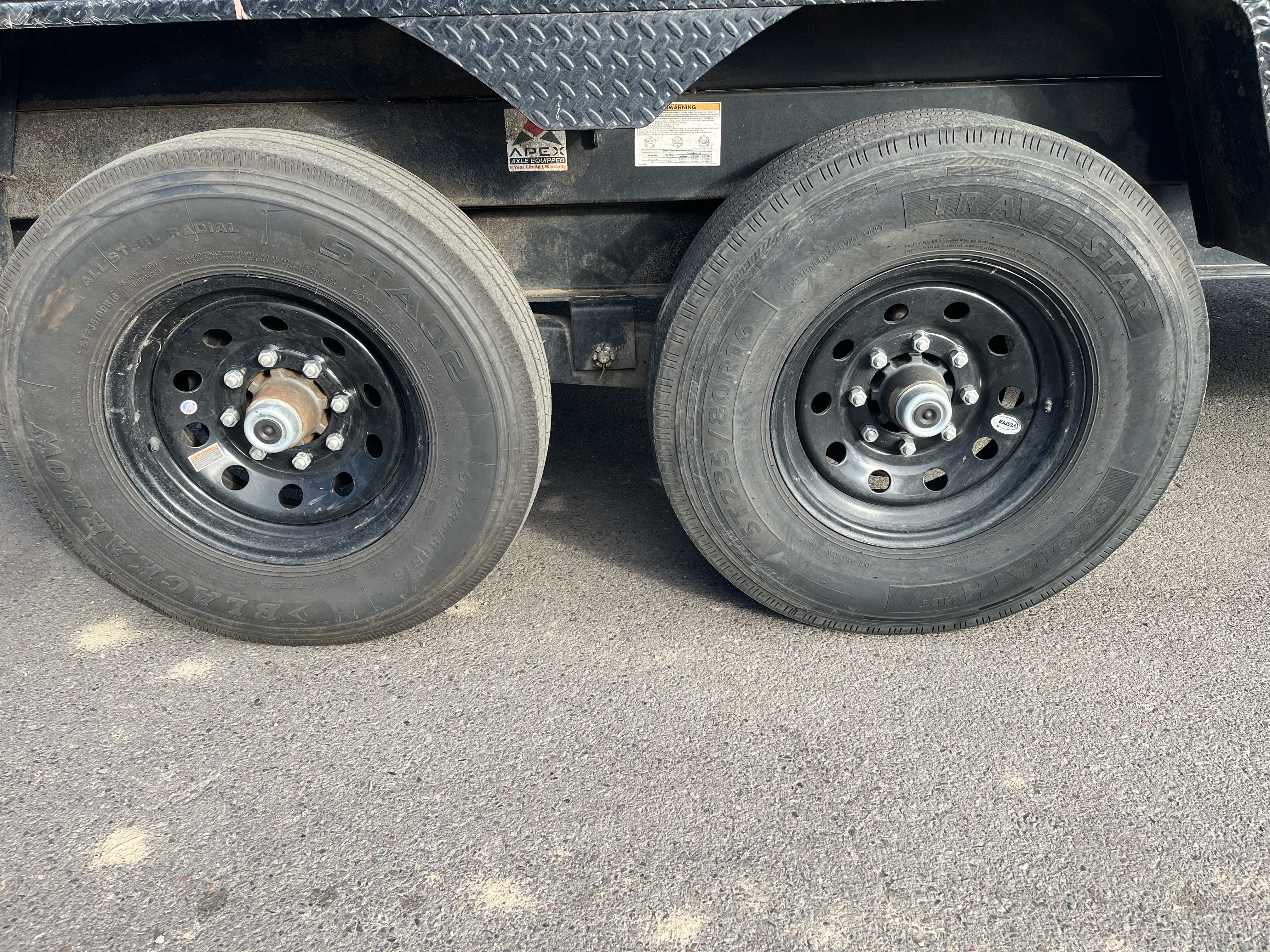 Iron Bull DTB 16x83 DUMP TRAILER 4' SIDE