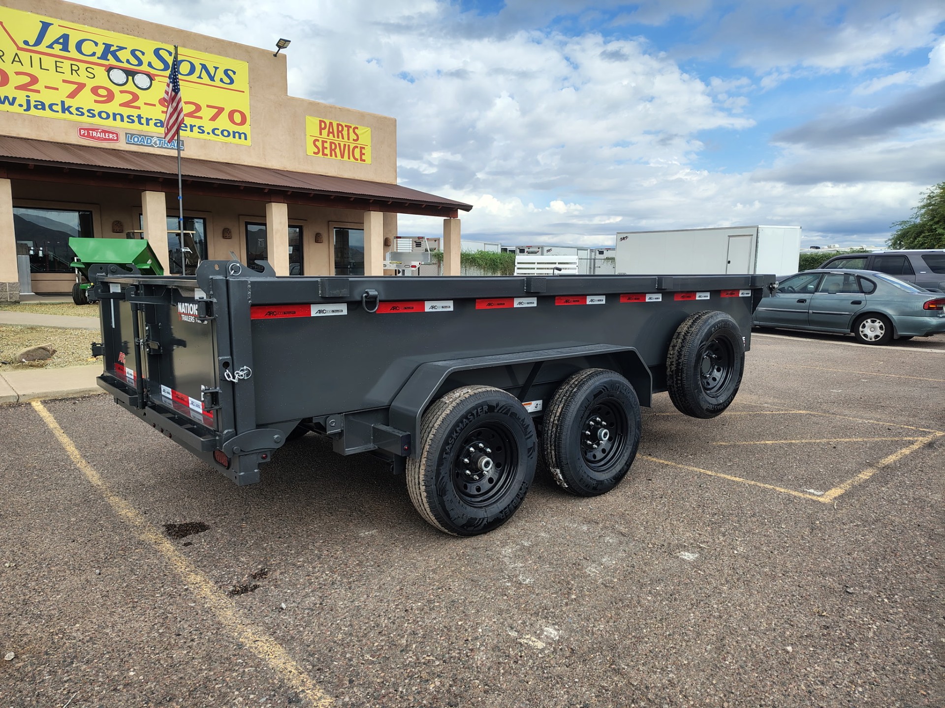 ARC Trailers 14'x83" Bumper Pull Scissor Lift Dump Trailer w/ 24" Sides (BDZ)