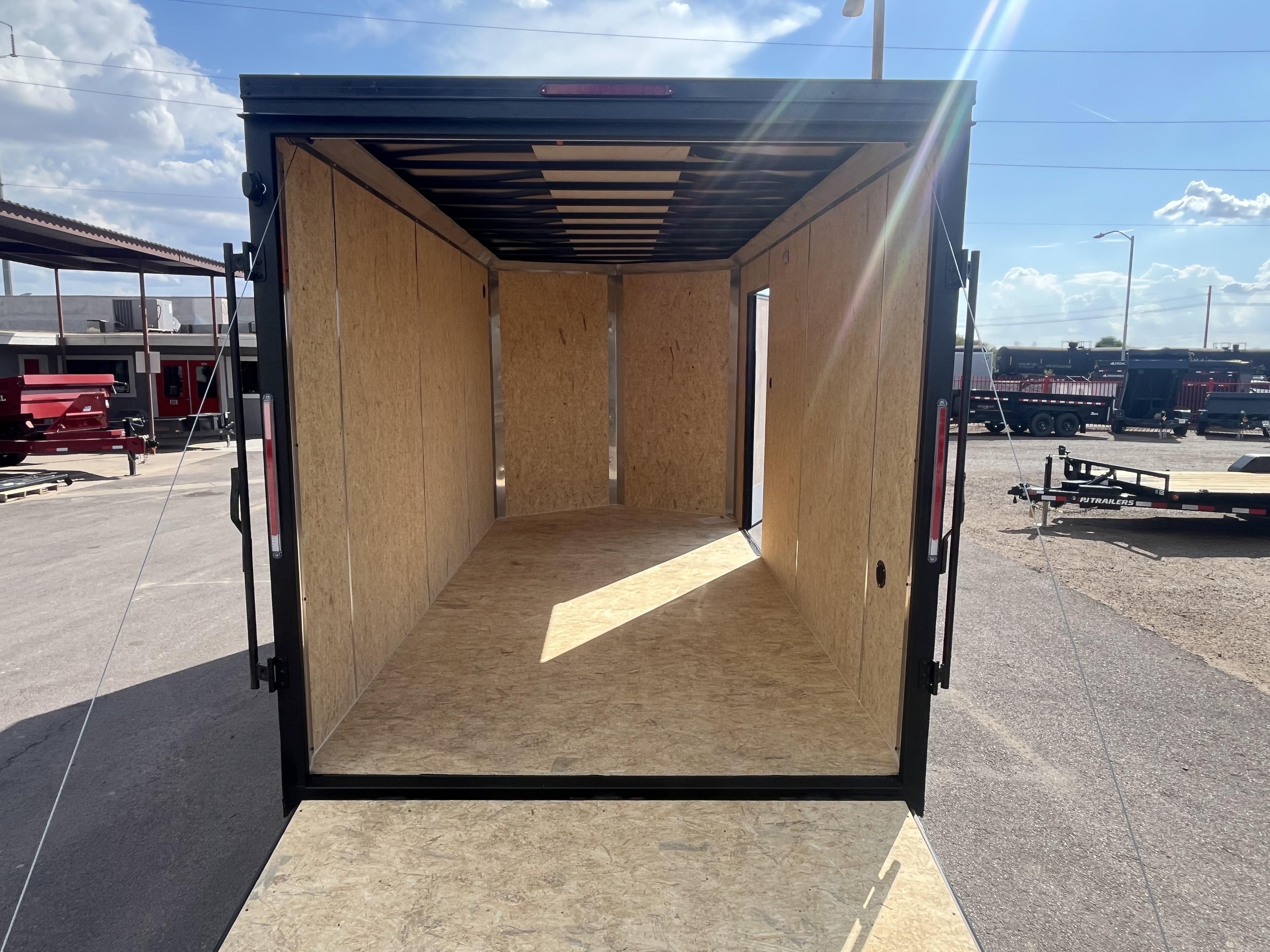 Compass 7'x14' Enclosed Cargo Trailer w/ Rear Ramp Door