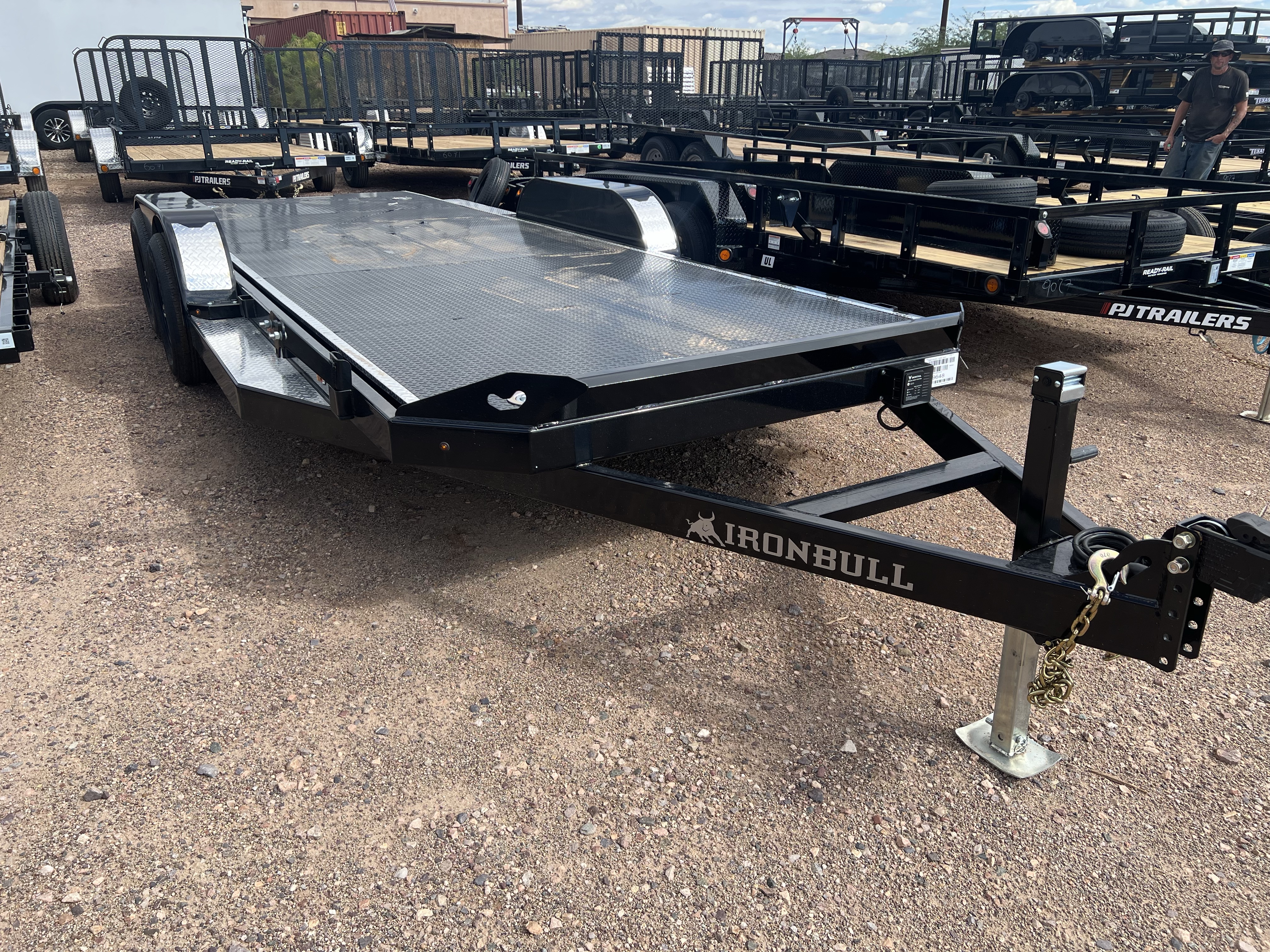 Norstar 20x83 IronBull Tandem Axle Car Hauler Tilt, 10K GVWR, Aluminum Deck