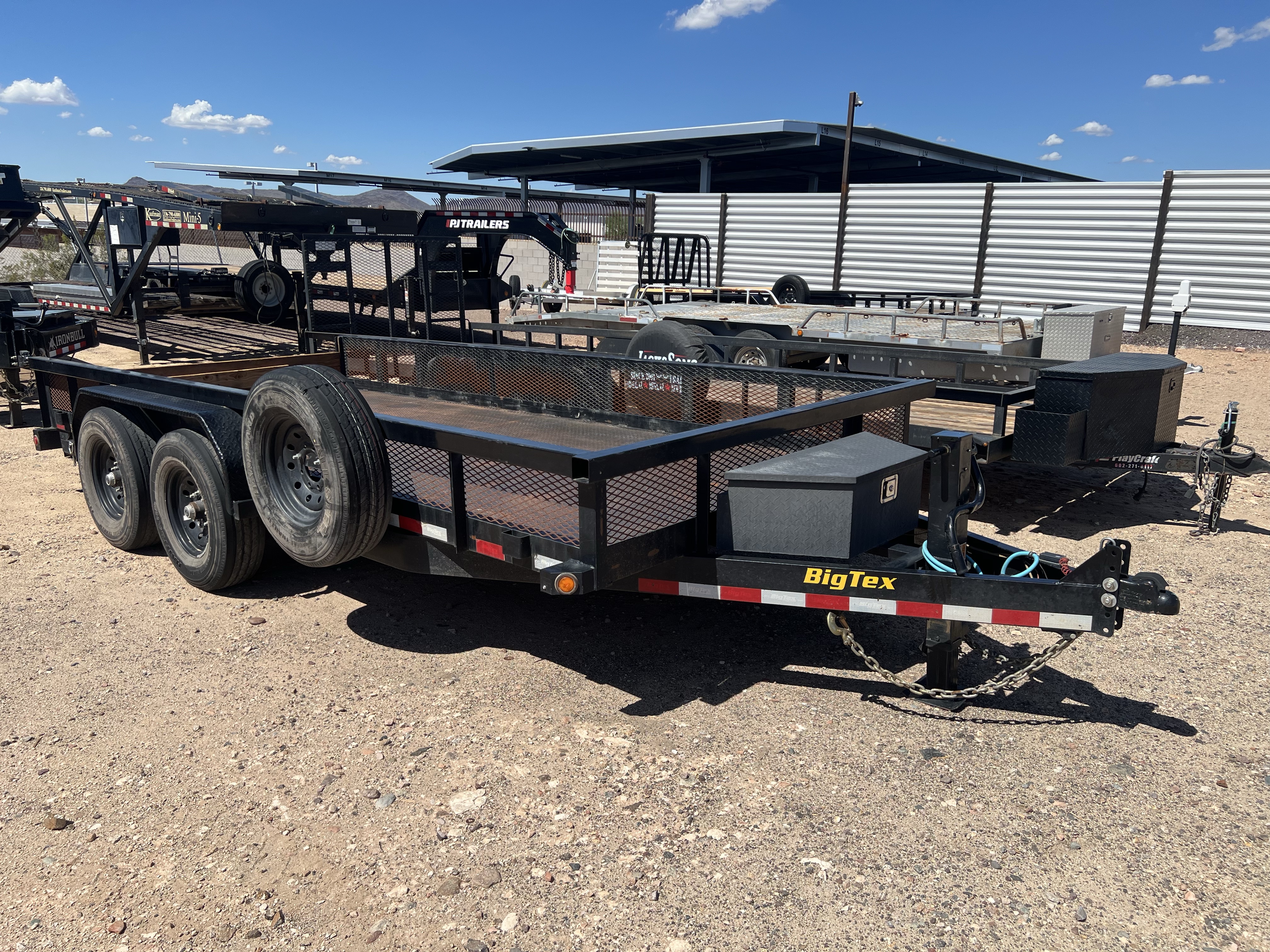 Big Tex 16x83 Utility 14k GVWR 18' Rail