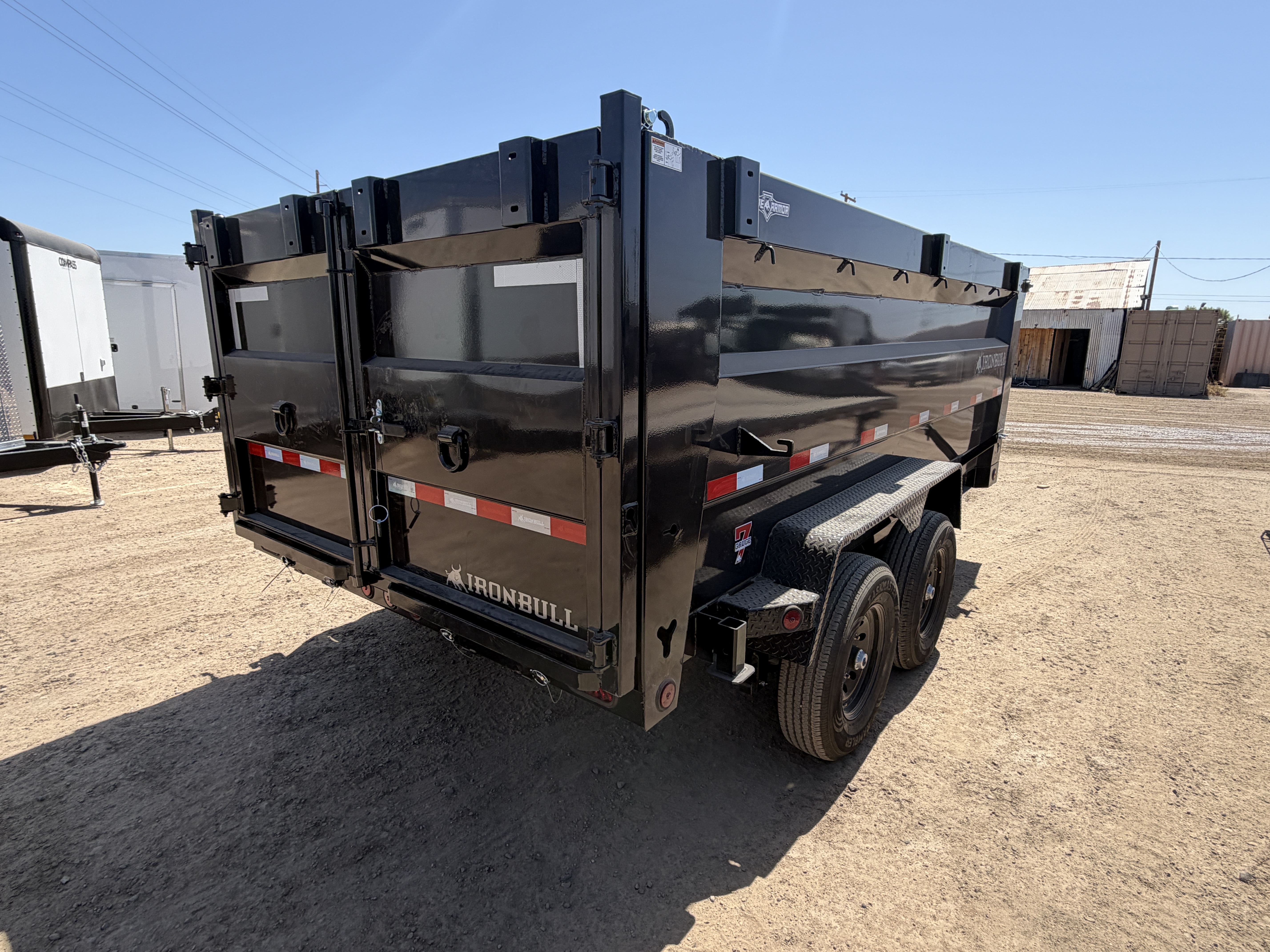 Norstar 14x83 IronBull Tandem Axle Dump, 15K GVWR, 48" Sides, Solar Charger, 14 Ply Tires