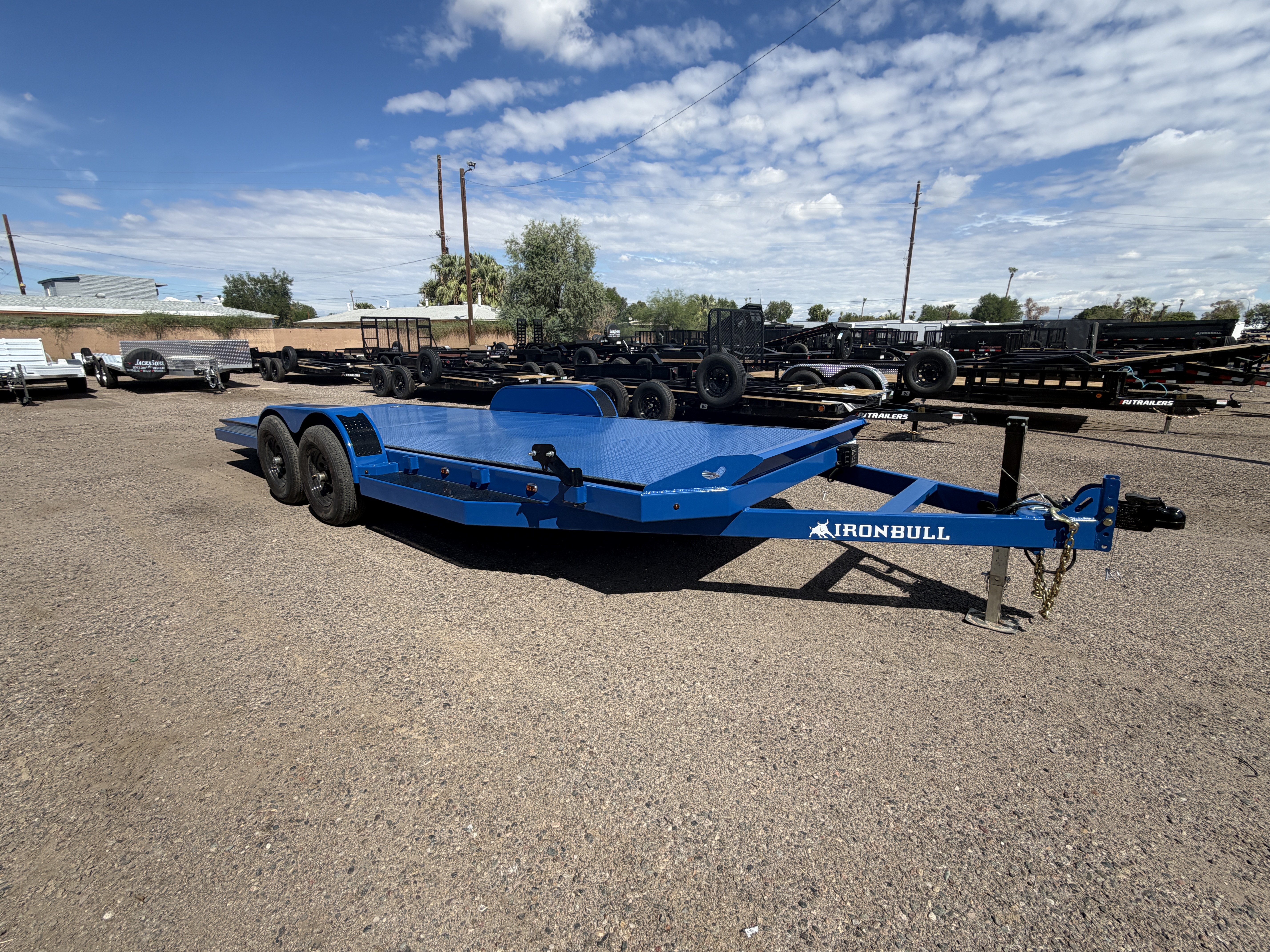 Norstar 20x83 IronBull Tandem Axle Car Hauler Tilt, 10K GVWR, Steel Deck