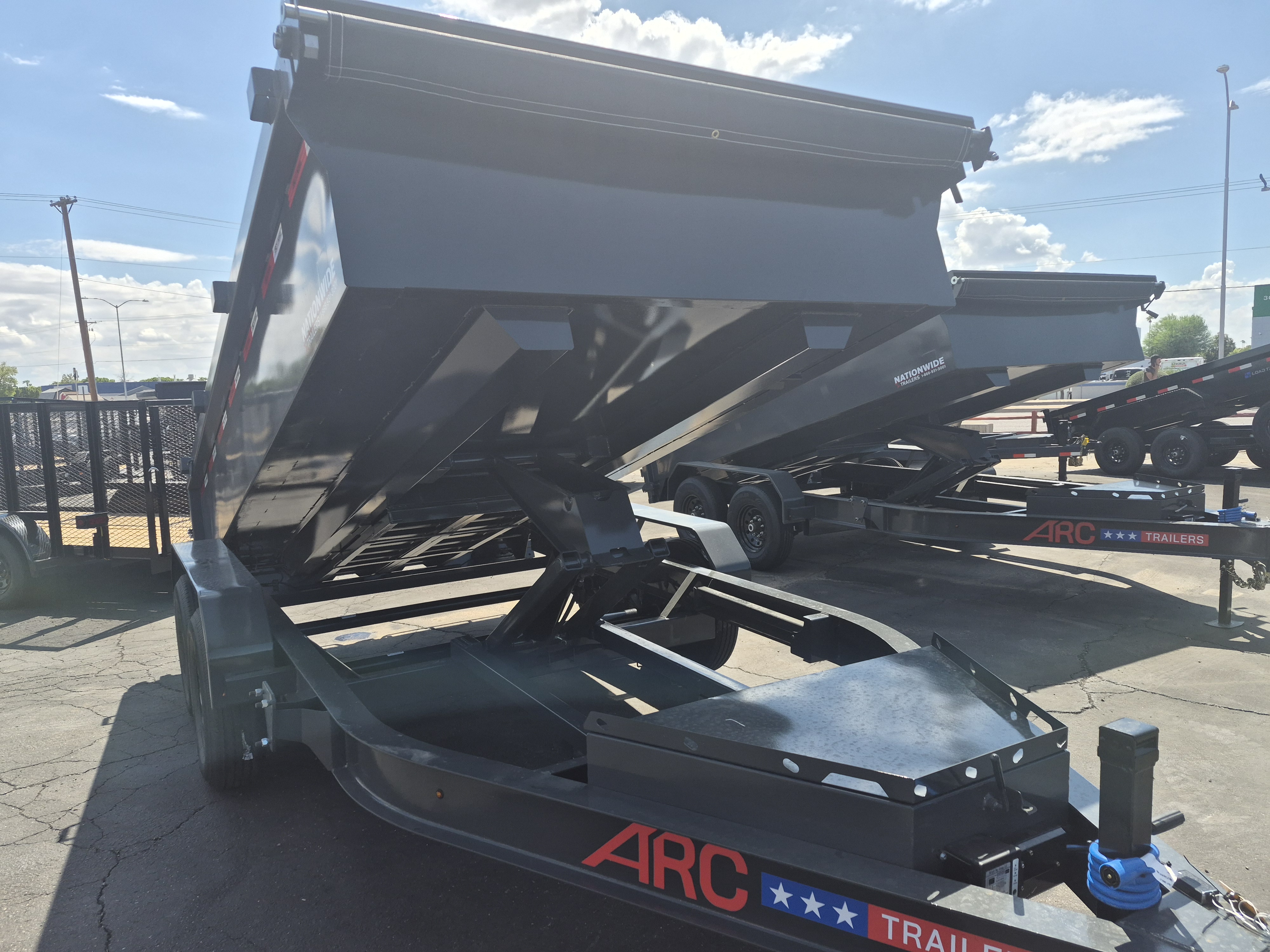 ARC Trailers 14'x83" Bumper Pull Scissor Lift Dump Trailer w/ 24" Sides (BDZ)