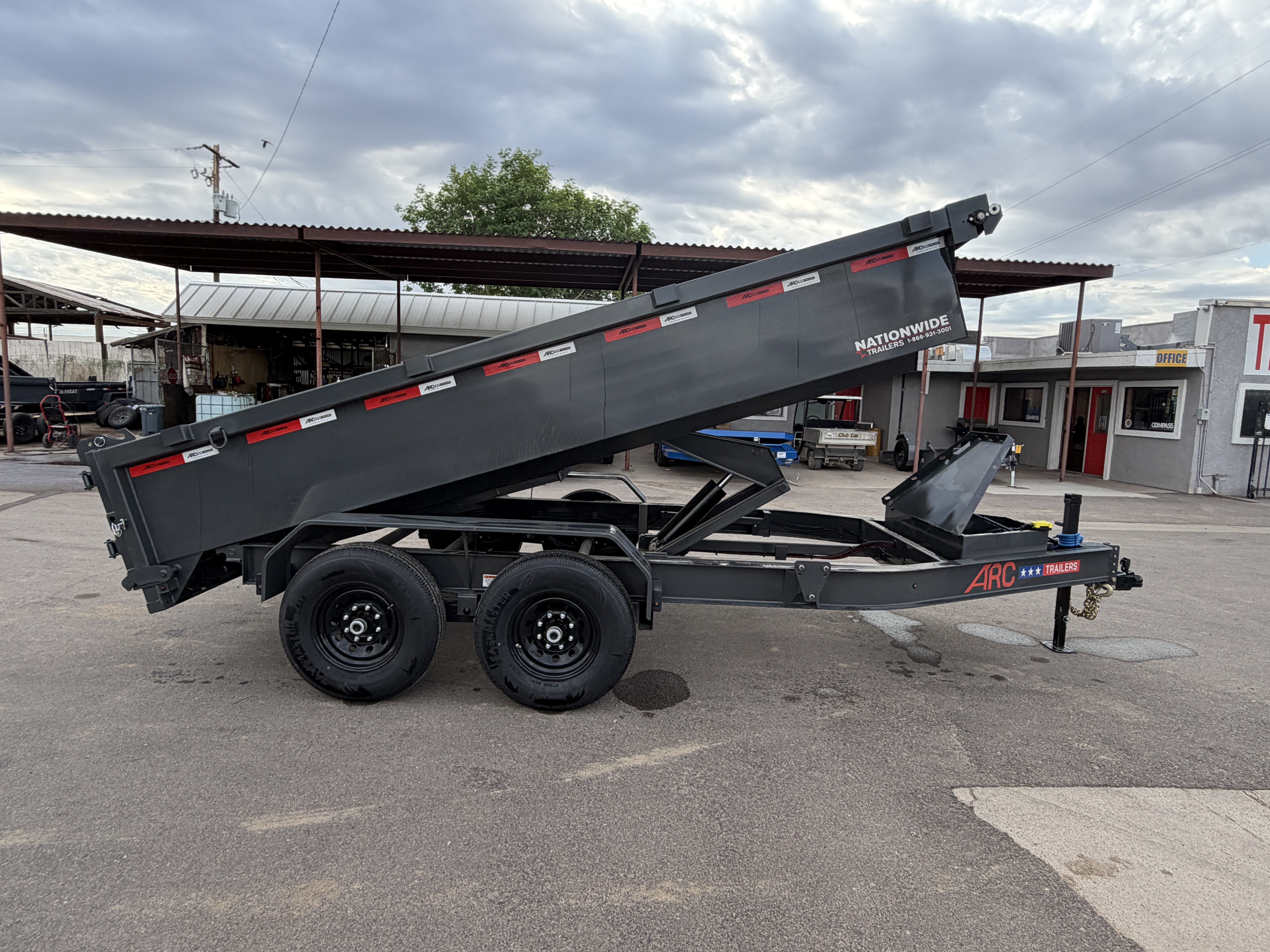 ARC Trailers 14'x83" Bumper Pull Scissor Lift Dump Trailer (BDZ)