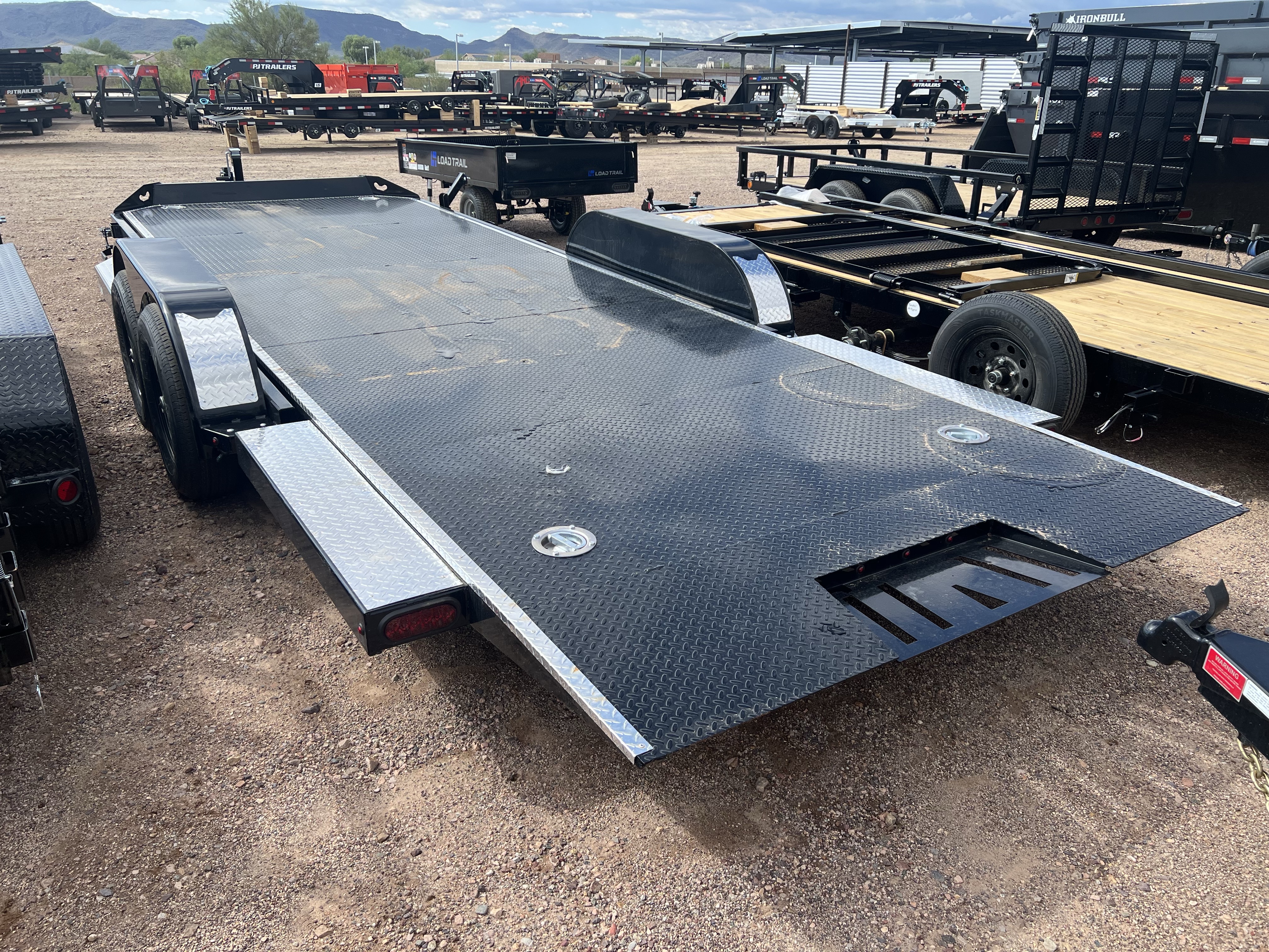 Norstar 20x83 IronBull Tandem Axle Car Hauler Tilt, 10K GVWR, Aluminum Deck