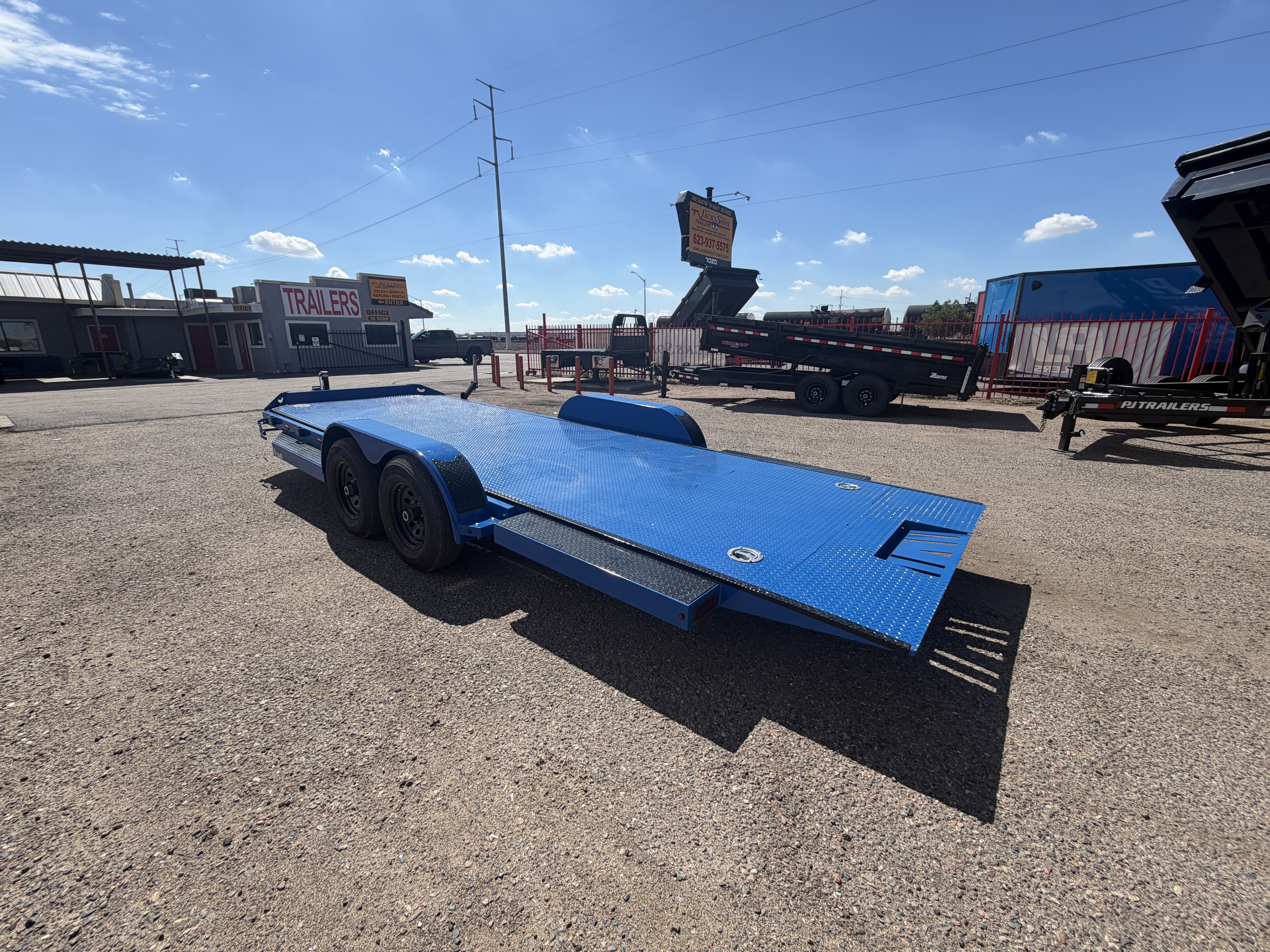 Norstar 20x83 IronBull Tandem Axle Car Hauler Tilt, 10K GVWR, Steel Deck