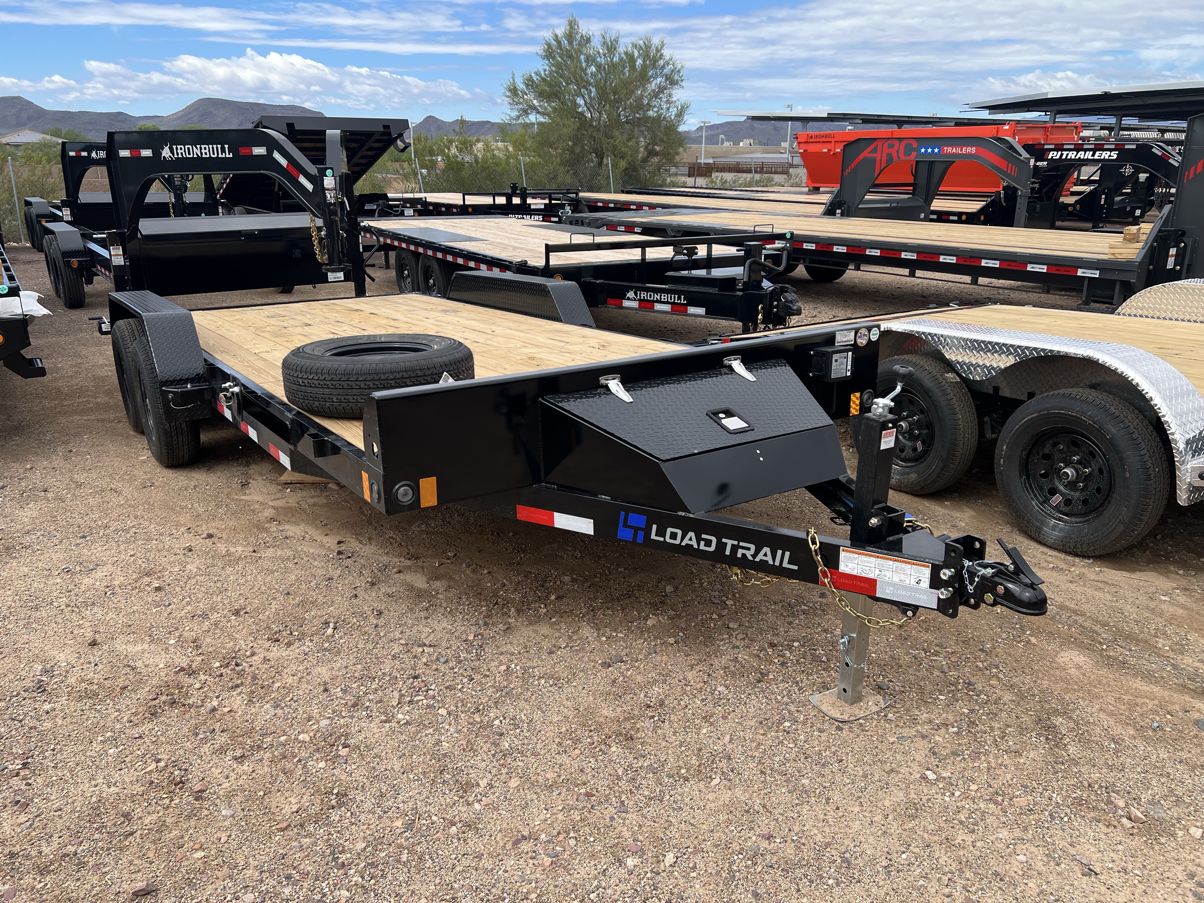 Load Trail 18x83 Tandem Axle Car Hauler, 10K GVWR, Slide In Ramps
