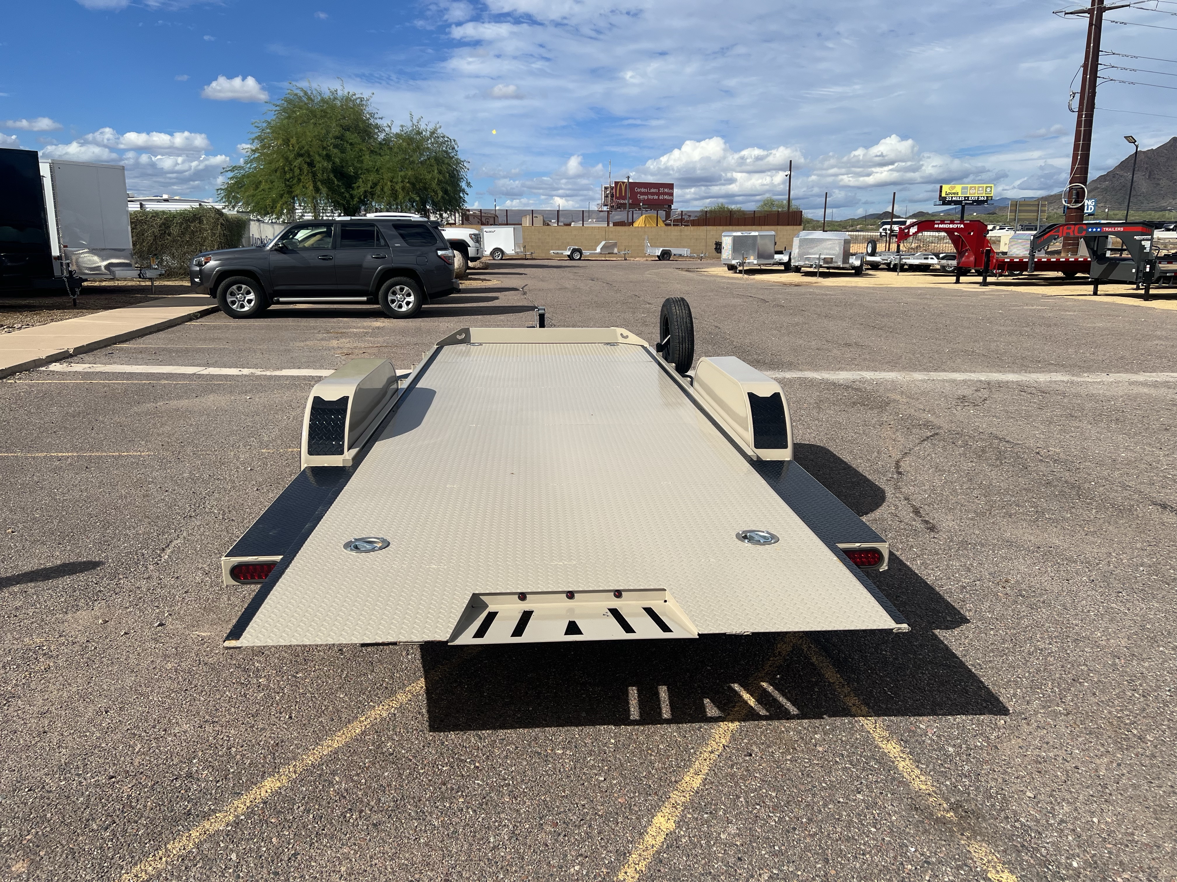 Norstar 20x83 IronBull Tandem Axle Car Hauler Tilt, 10K GVWR, Steel Deck