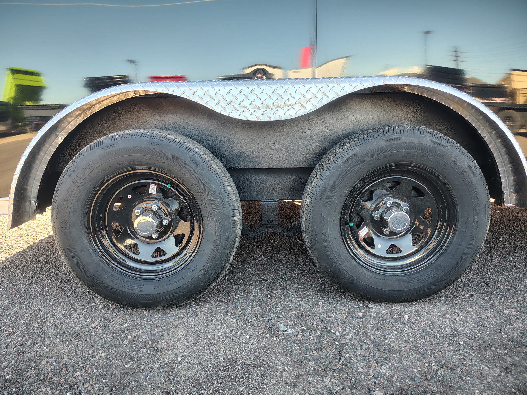 Compass 14X7.5 Jasper SE Flat Top Sloped V-Nose, 7K GVWR, Ramp Door