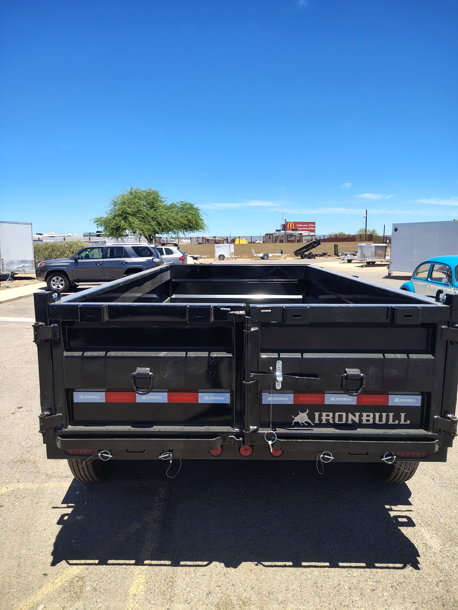 Norstar 12x72 IronBull Tandem Axle Dump, 15K GVWR, 24" Sides, Solar Charger