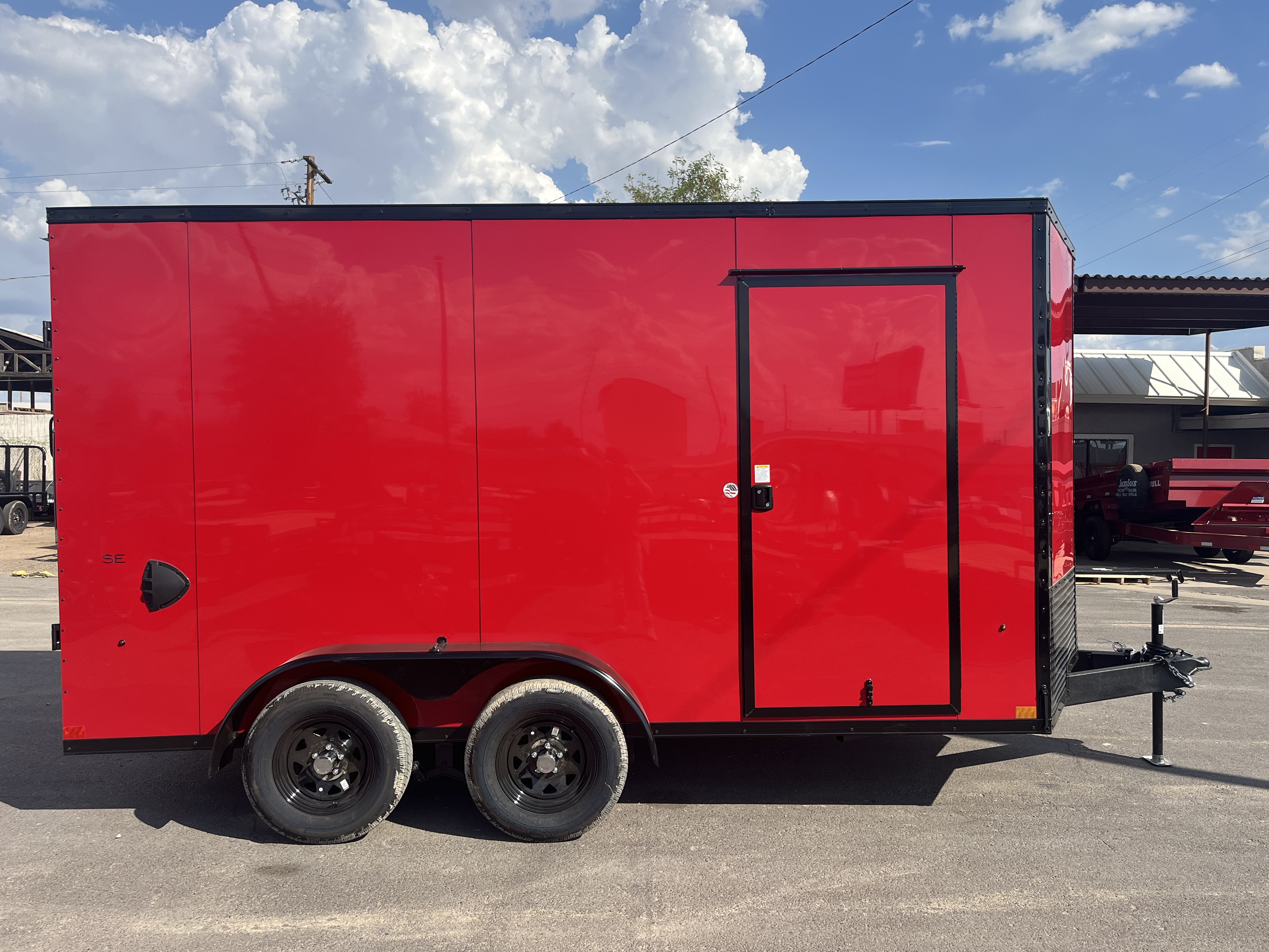 Compass 7'x14' Enclosed Cargo Trailer w/ Rear Ramp Door