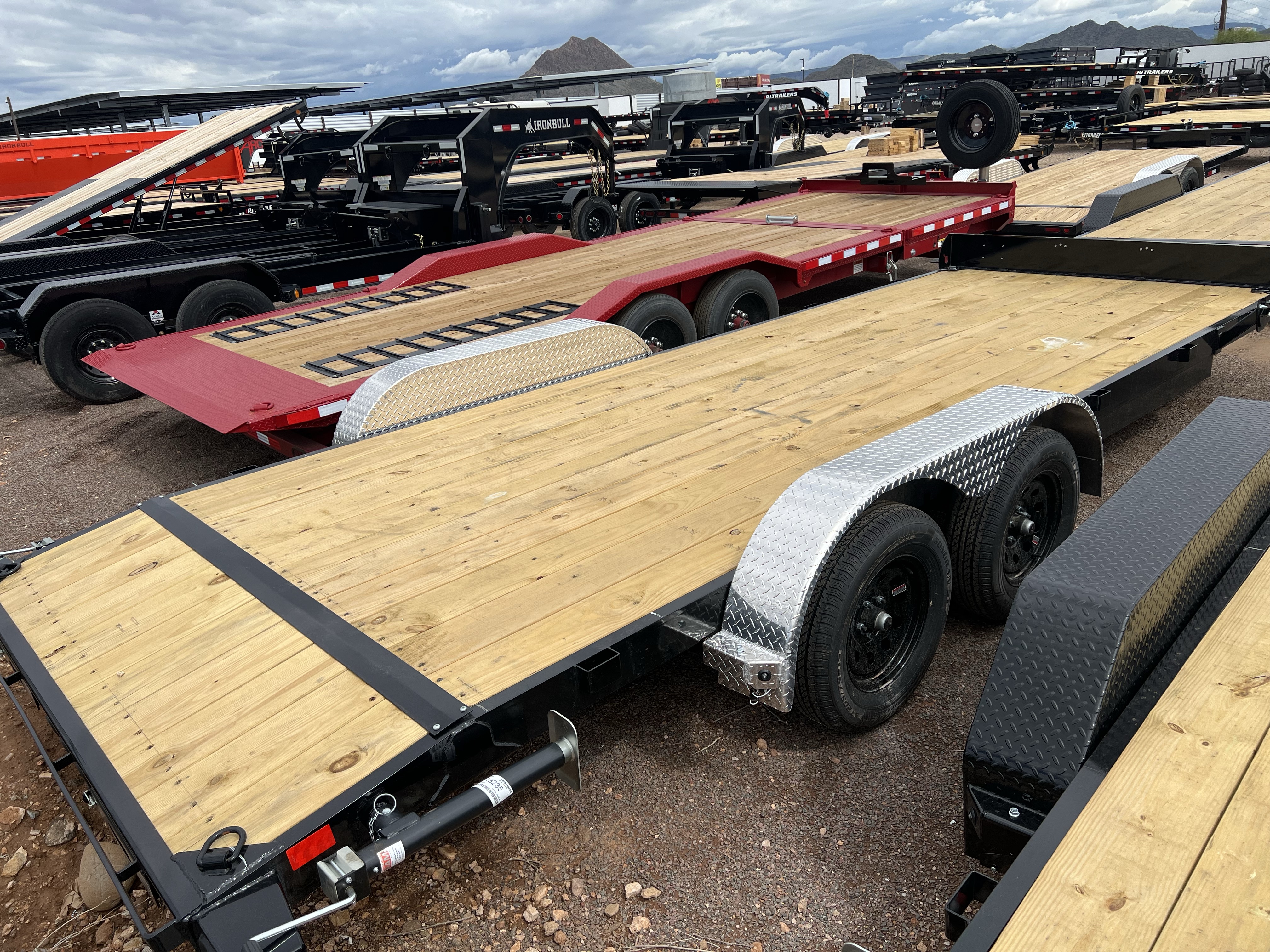 Load Trail 20x83 Tandem Axle Car Hauler, 7K GVWR, Slide In Ramps