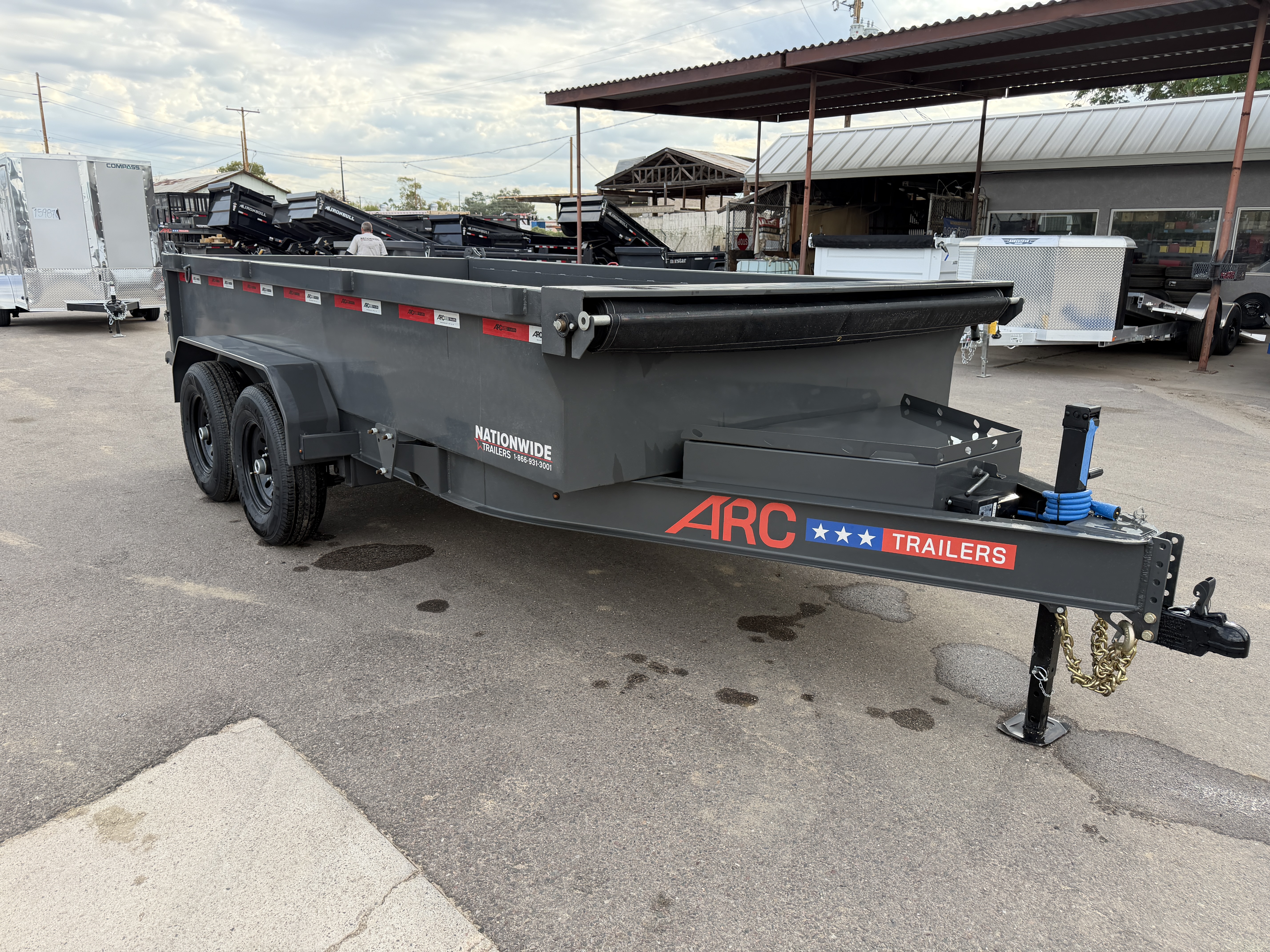 ARC Trailers 14'x83" Bumper Pull Scissor Lift Dump Trailer (BDZ)