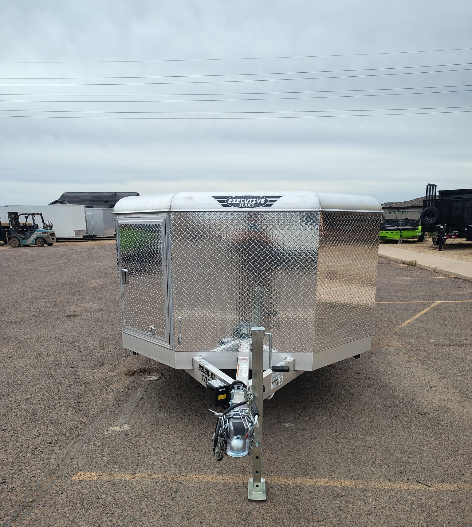 Aluma 18x82 All Aluminum, 10K GVWR, Heavy Tandem Axle, XL Tilt w/ Cargo Box (8218H-XL-TILT-TA-EL-RTD-CB)