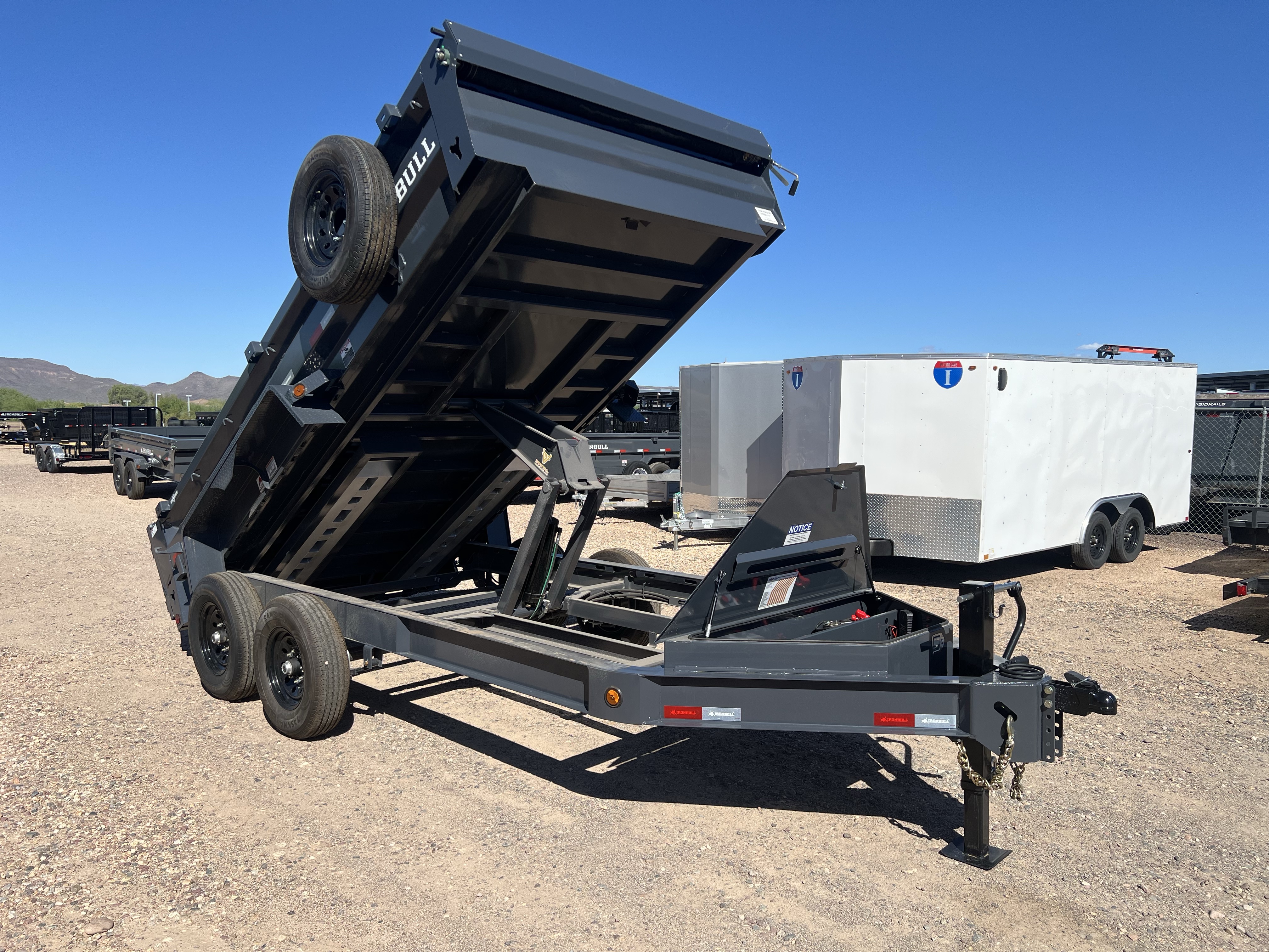 Norstar 14x83 IronBull Tandem Axle Dump, 15K GVWR, 24" Sides