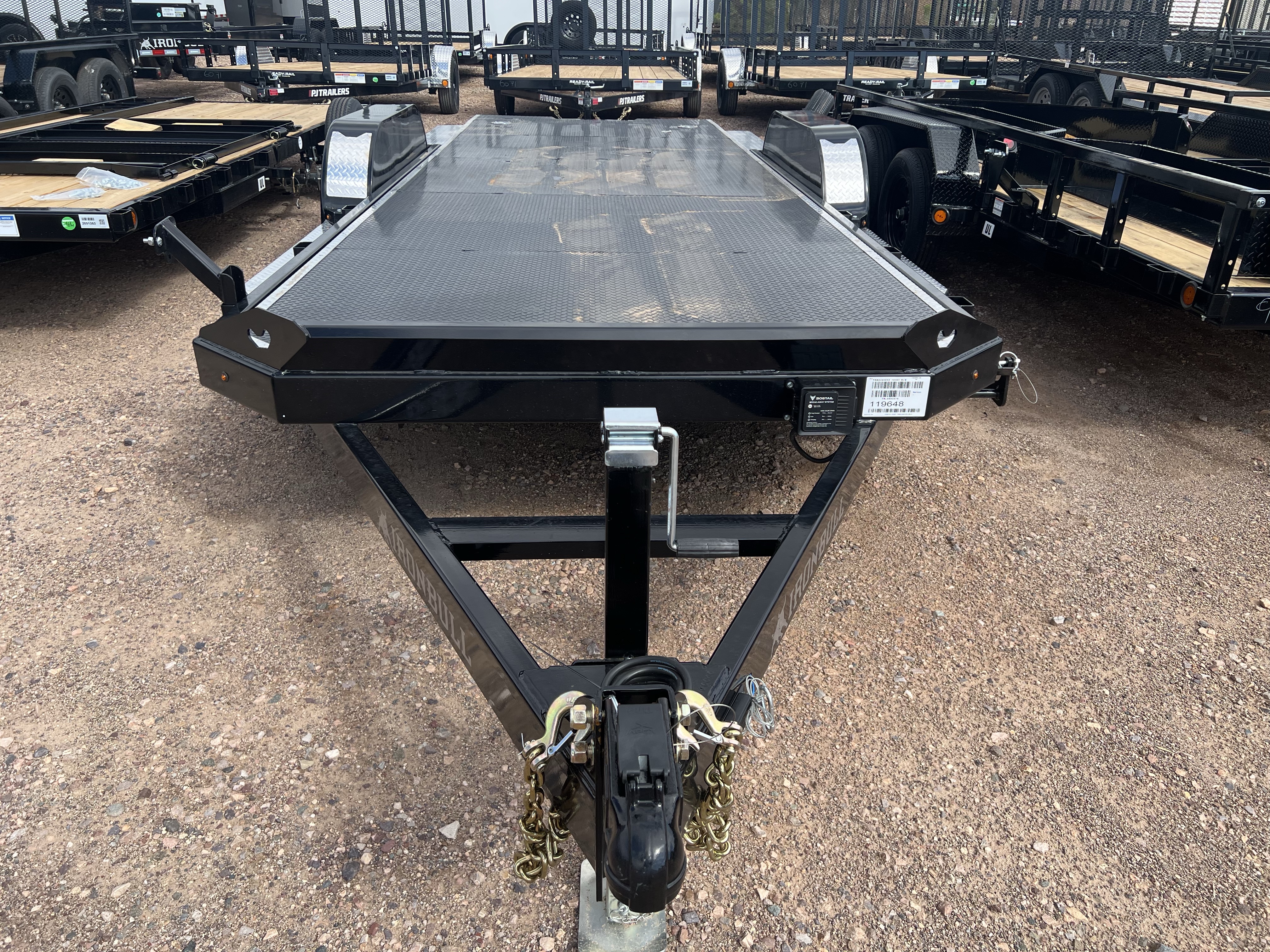 Norstar 20x83 IronBull Tandem Axle Car Hauler Tilt, 10K GVWR, Aluminum Deck