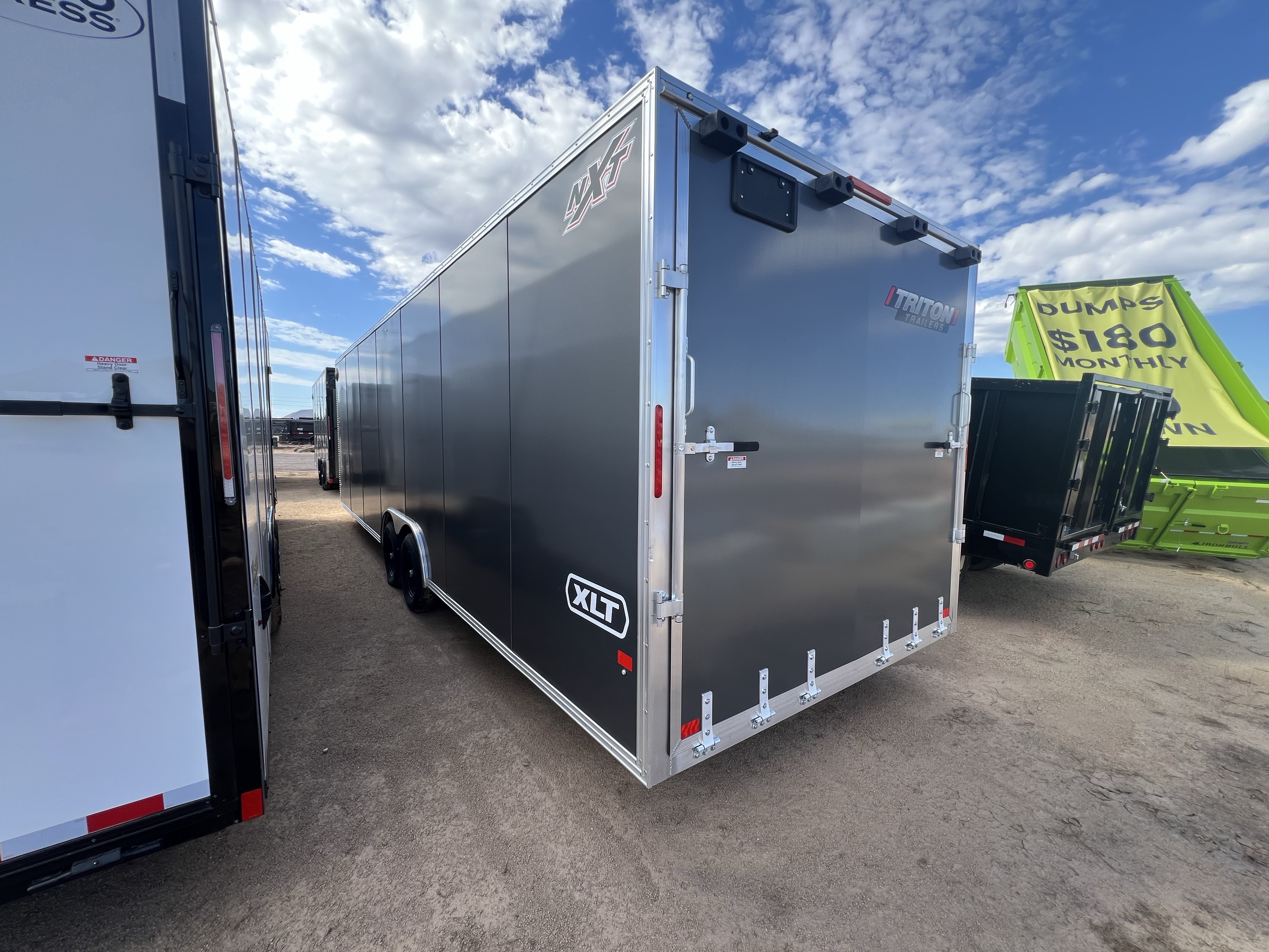 TRITON 28x8.5 All Aluminum XLT-P Car Hauler, 10K GVWR, Ramp Door
