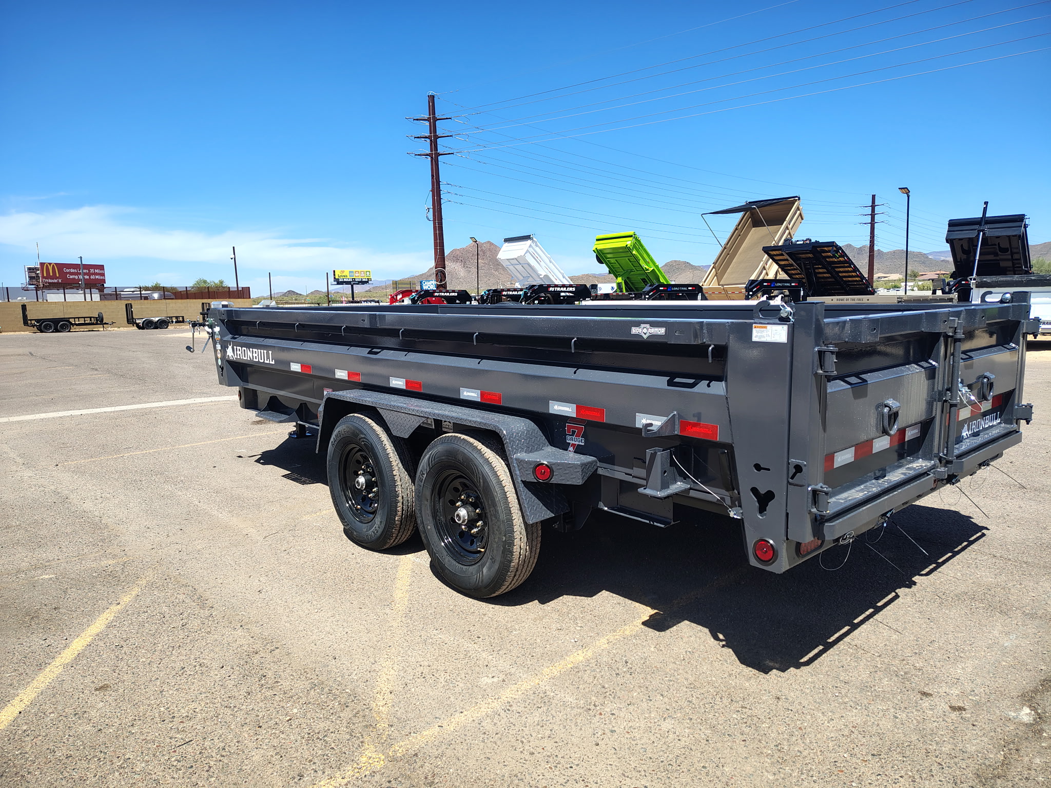 Norstar 16x83 Ironbull Tandem Axle Dump, 15K GVWR, 24" Sides