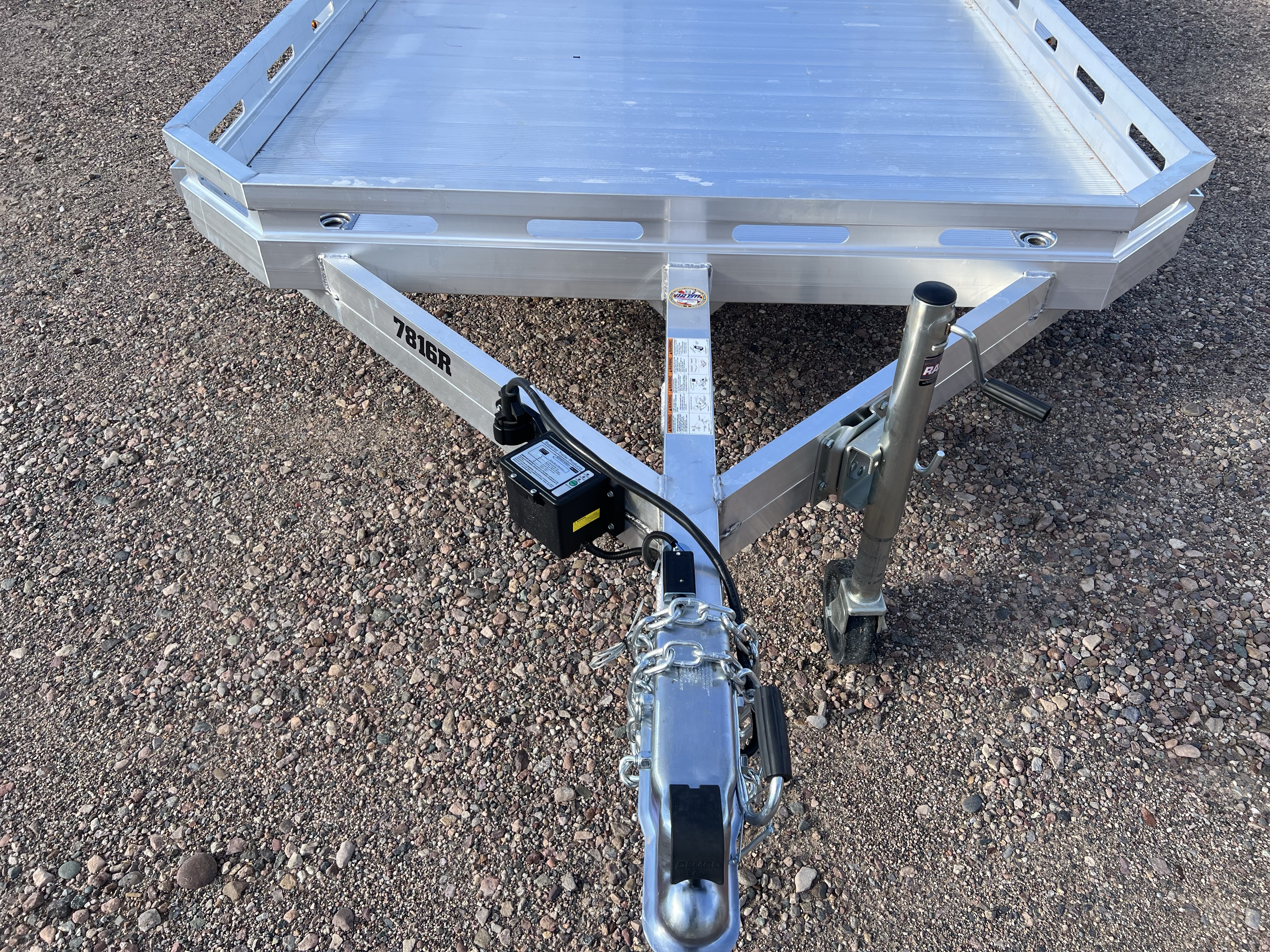 Aluma 16'x77" Aluminum Utility Trailer w/ Slide-In Ramps (7816)