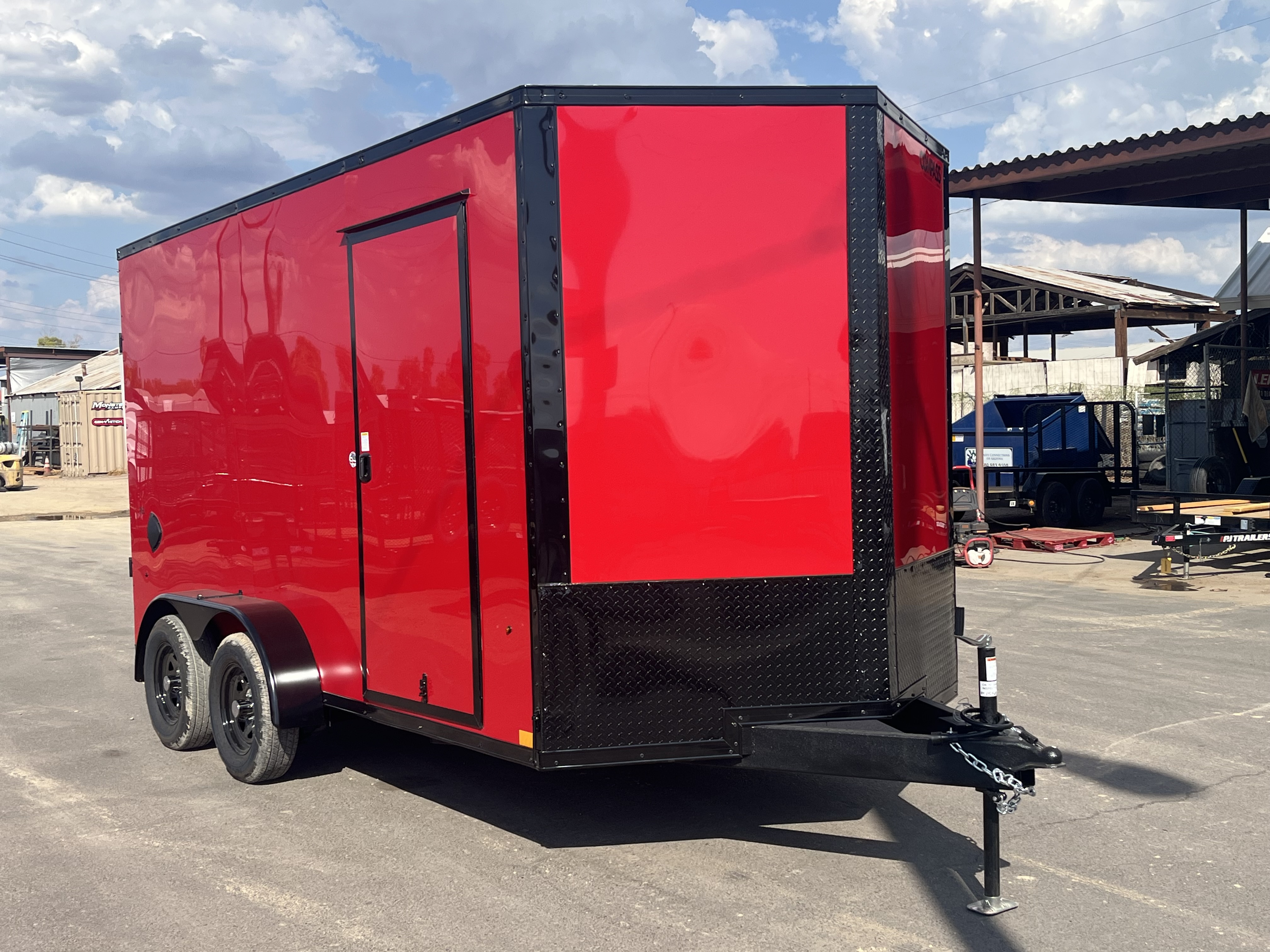 Compass 7'x14' Enclosed Cargo Trailer w/ Rear Ramp Door