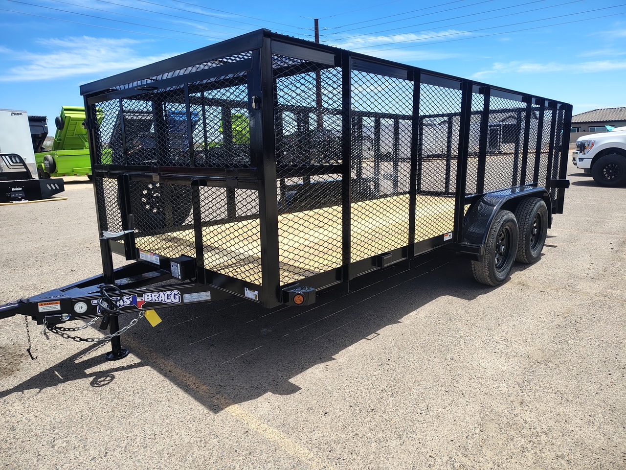 Texas Bragg 16'x83" Landscape Trailer with 4 ft Sides (16LST)