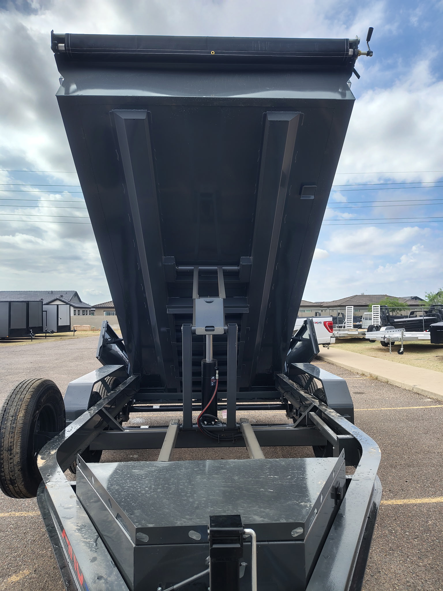 ARC Trailers 14'x83" Bumper Pull Scissor Lift Dump Trailer w/ 24" Sides (BDZ)