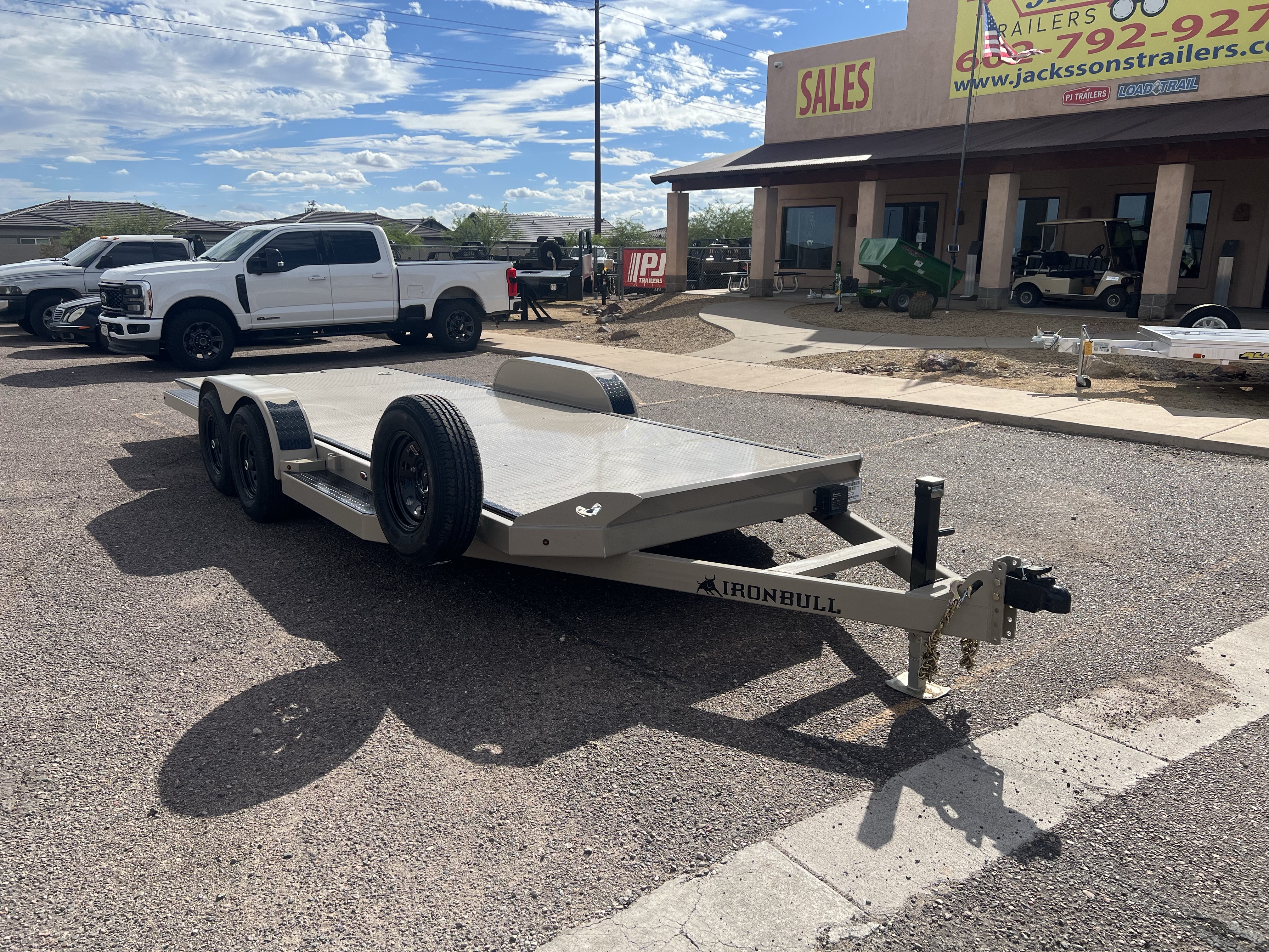 Norstar 20x83 IronBull Tandem Axle Car Hauler Tilt, 10K GVWR, Steel Deck