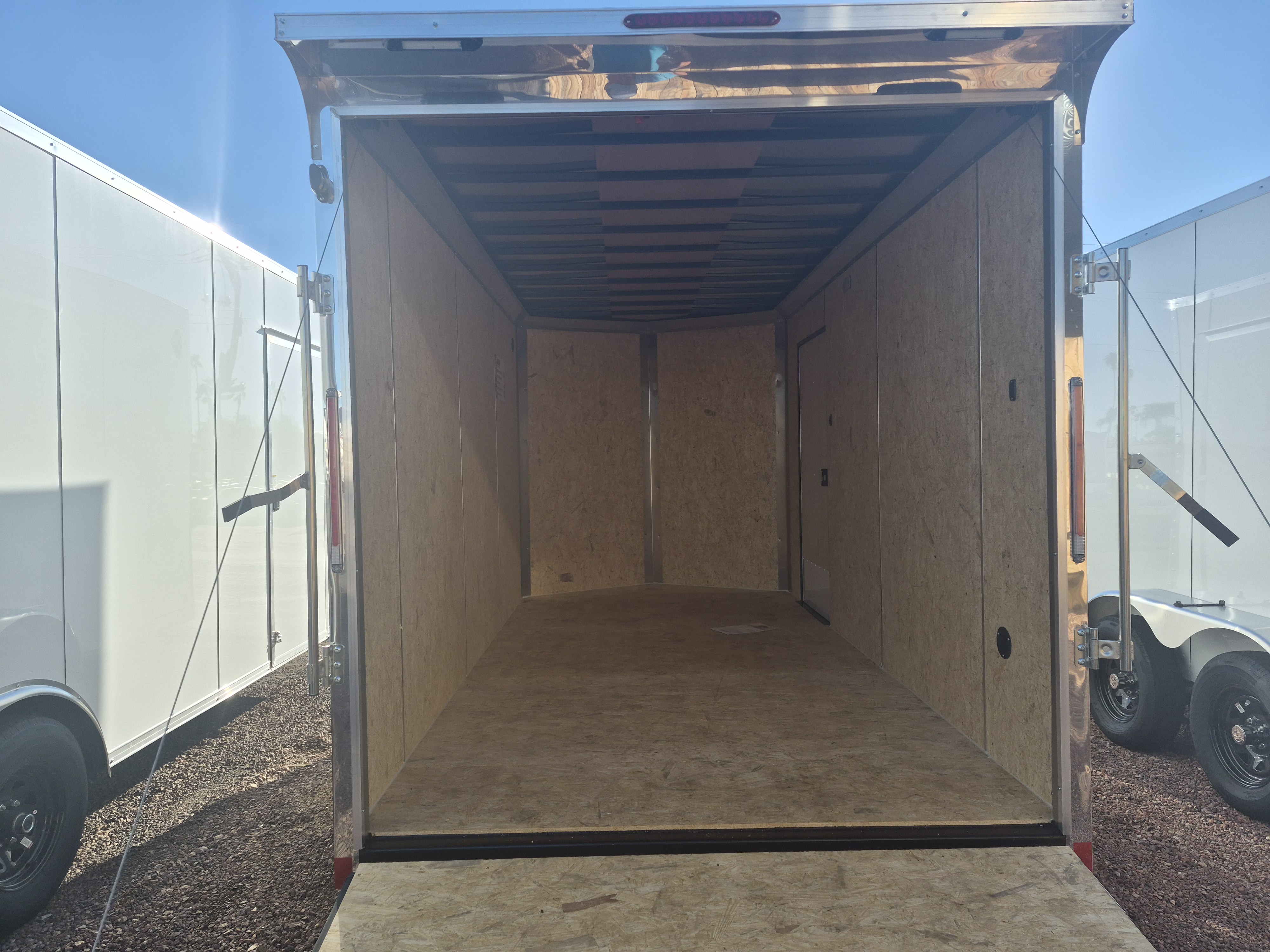 Compass 16x7 Jasper SE Flat Top Sloped V-Nose, 7K GVWR, Ramp Door