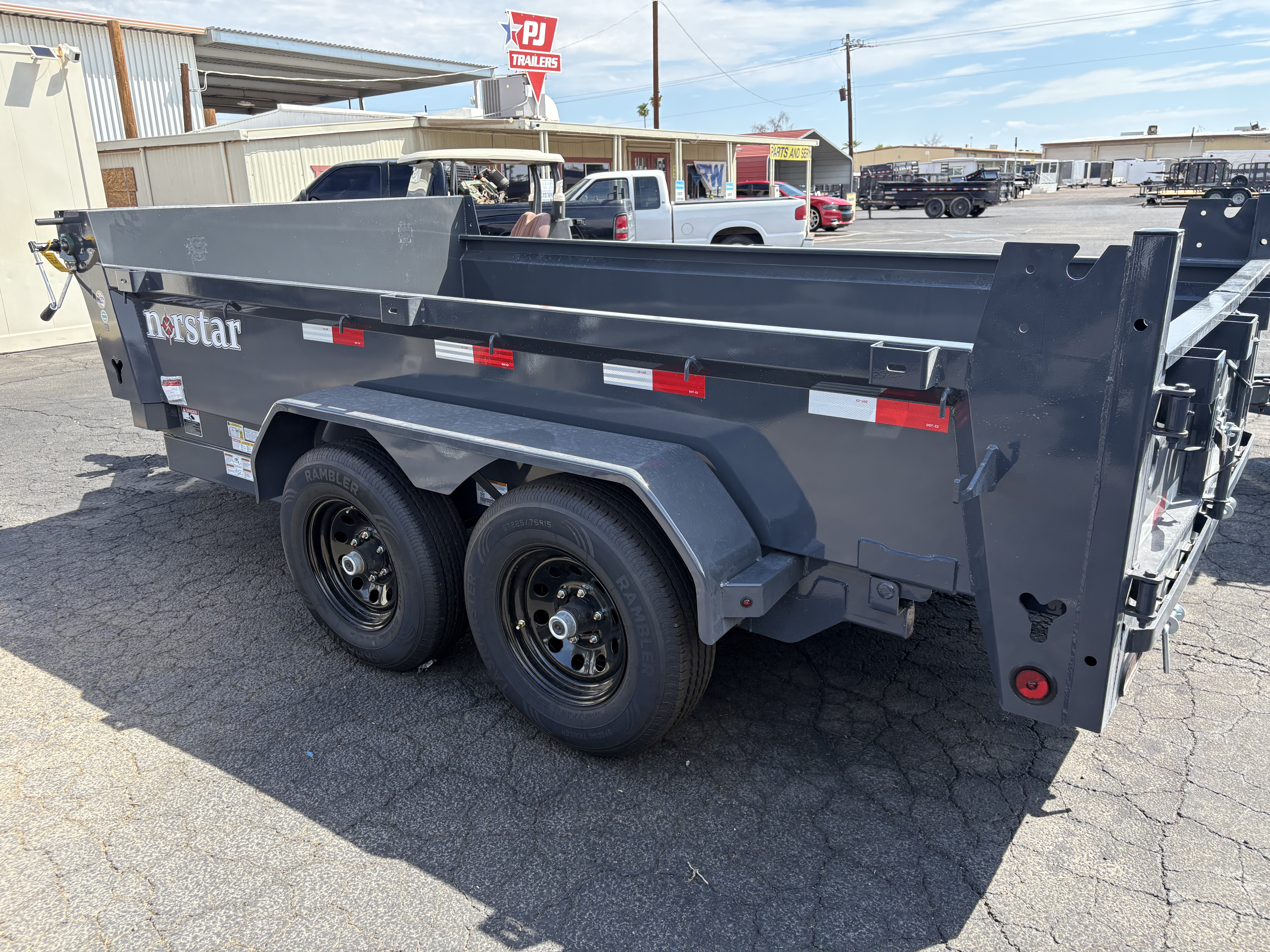 Norstar 12x72 Norstar Tandem Axle Dump, 10K GVWR, 20" Sides
