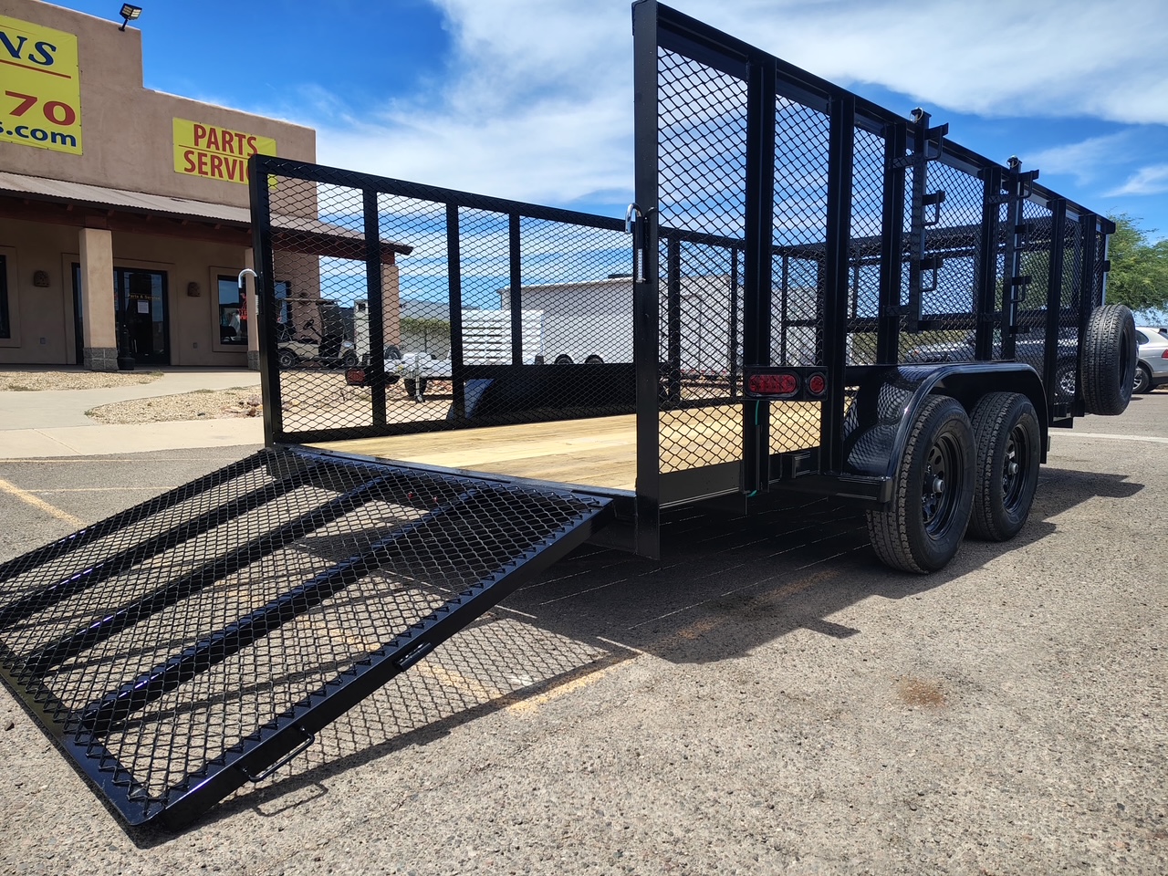 Texas Bragg 16'x83" Landscape Trailer with 4 ft Sides (16LST)