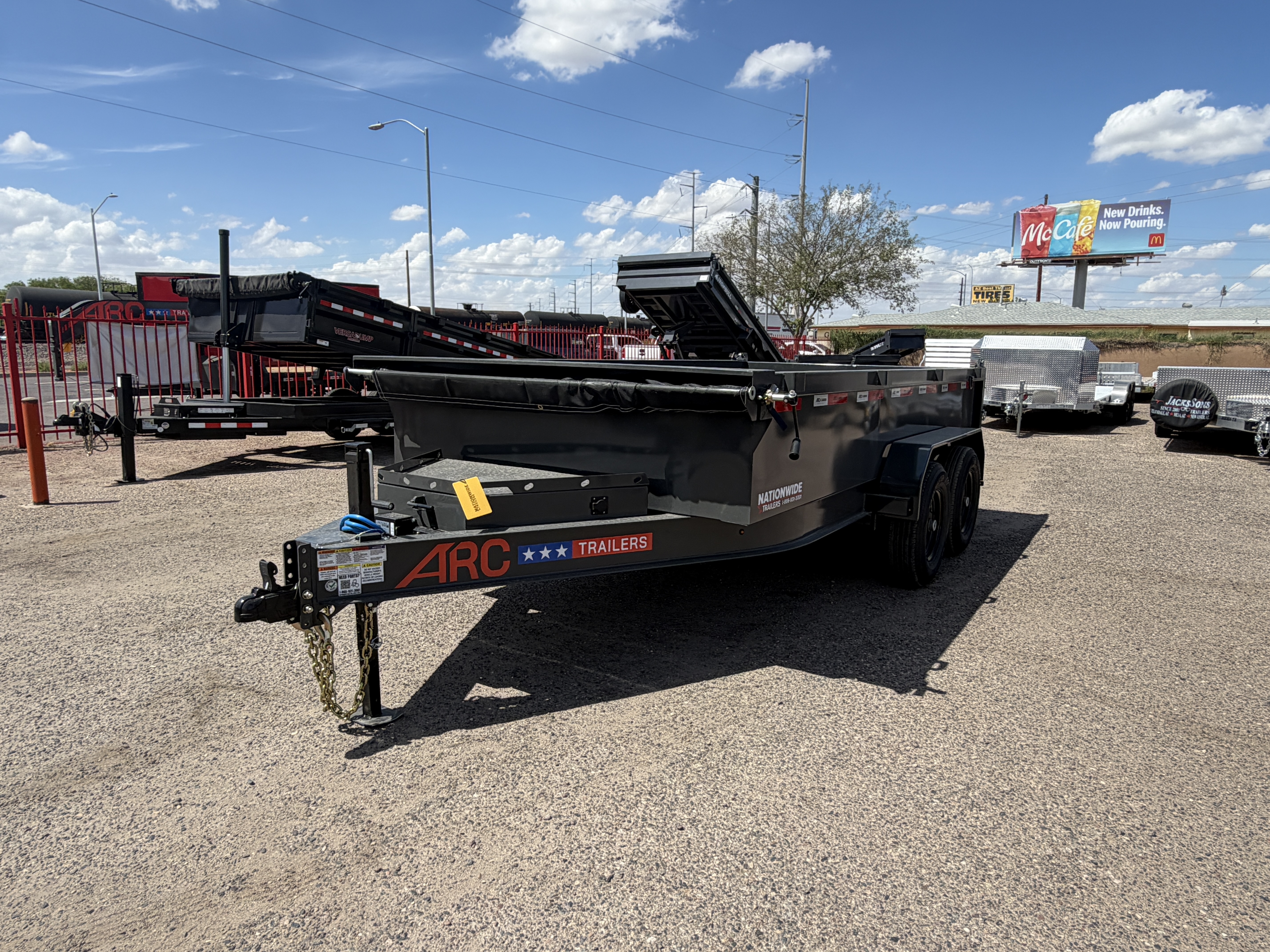 ARC Trailers 14'x83" Bumper Pull Scissor Lift Dump Trailer w/ 24" Sides (BDZ)