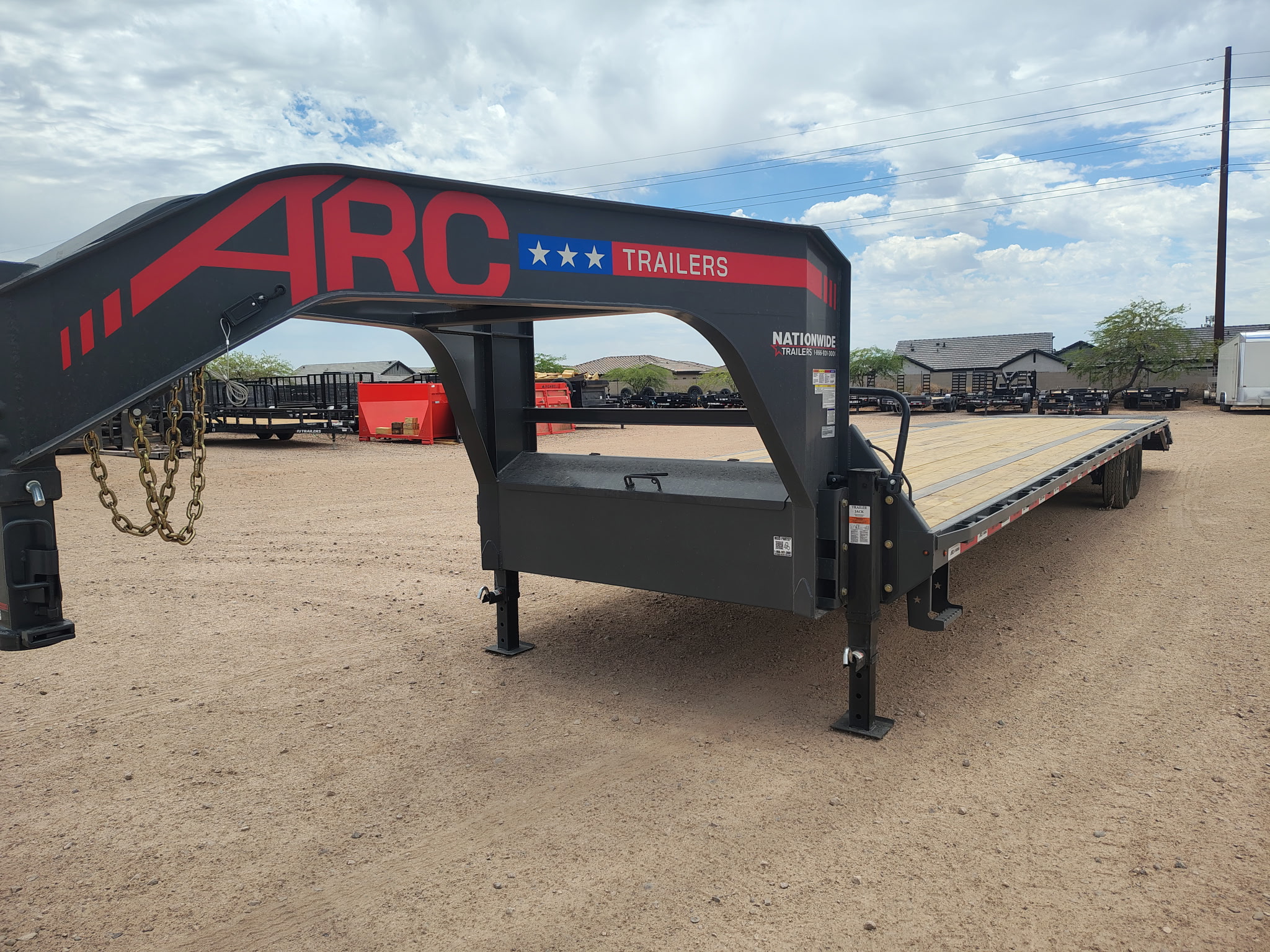 ARC Trailers 40'x102" 14K Gooseneck Flatbed Trailer w/ Ramps (GDS)