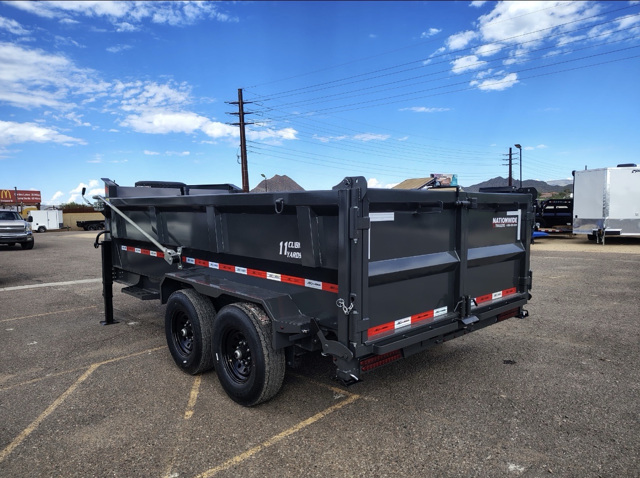 ARC Trailers 14'x83" Gooseneck Telescopic Dump Trailer w/ 36" Sides (GDT)
