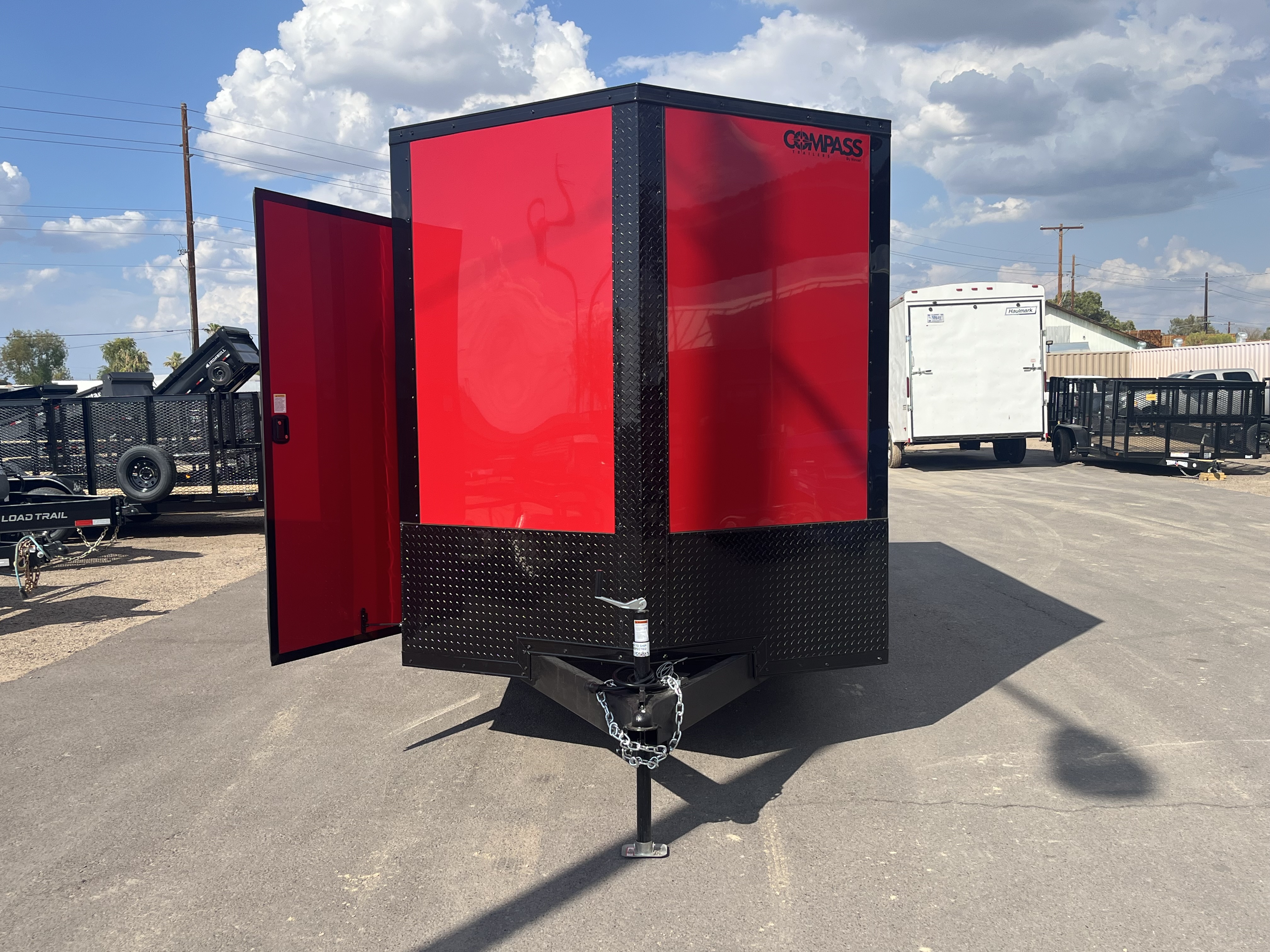 Compass 7'x14' Enclosed Cargo Trailer w/ Rear Ramp Door