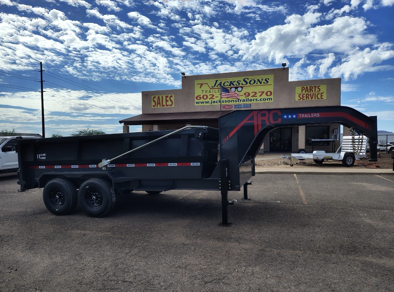 ARC Trailers 14'x83" Gooseneck Telescopic Dump Trailer w/ 36" Sides (GDT)