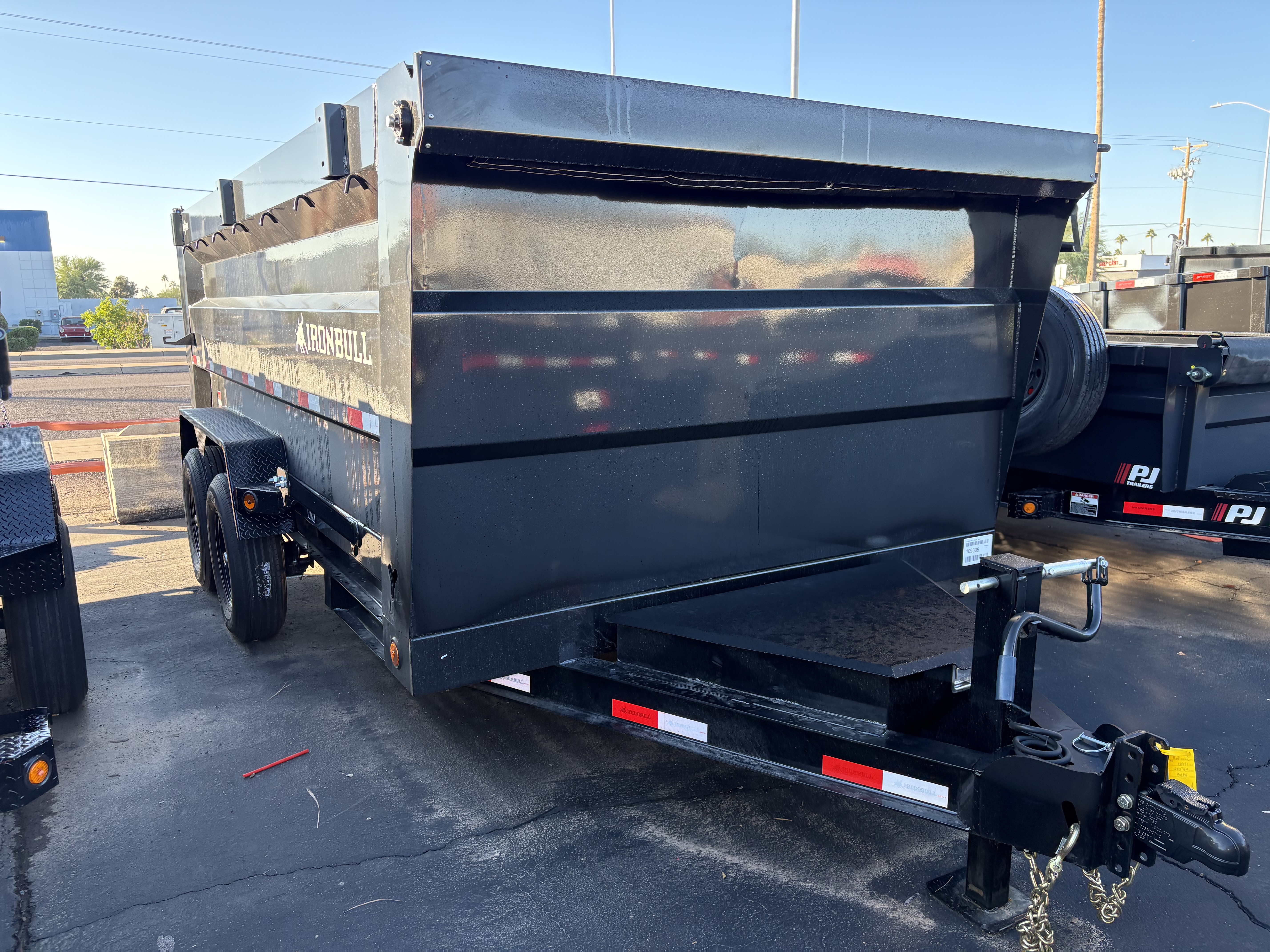 Norstar 14x83 IronBull Tandem Axle Dump, 15K GVWR, 48" Sides, Solar Charger, 14 Ply Tires