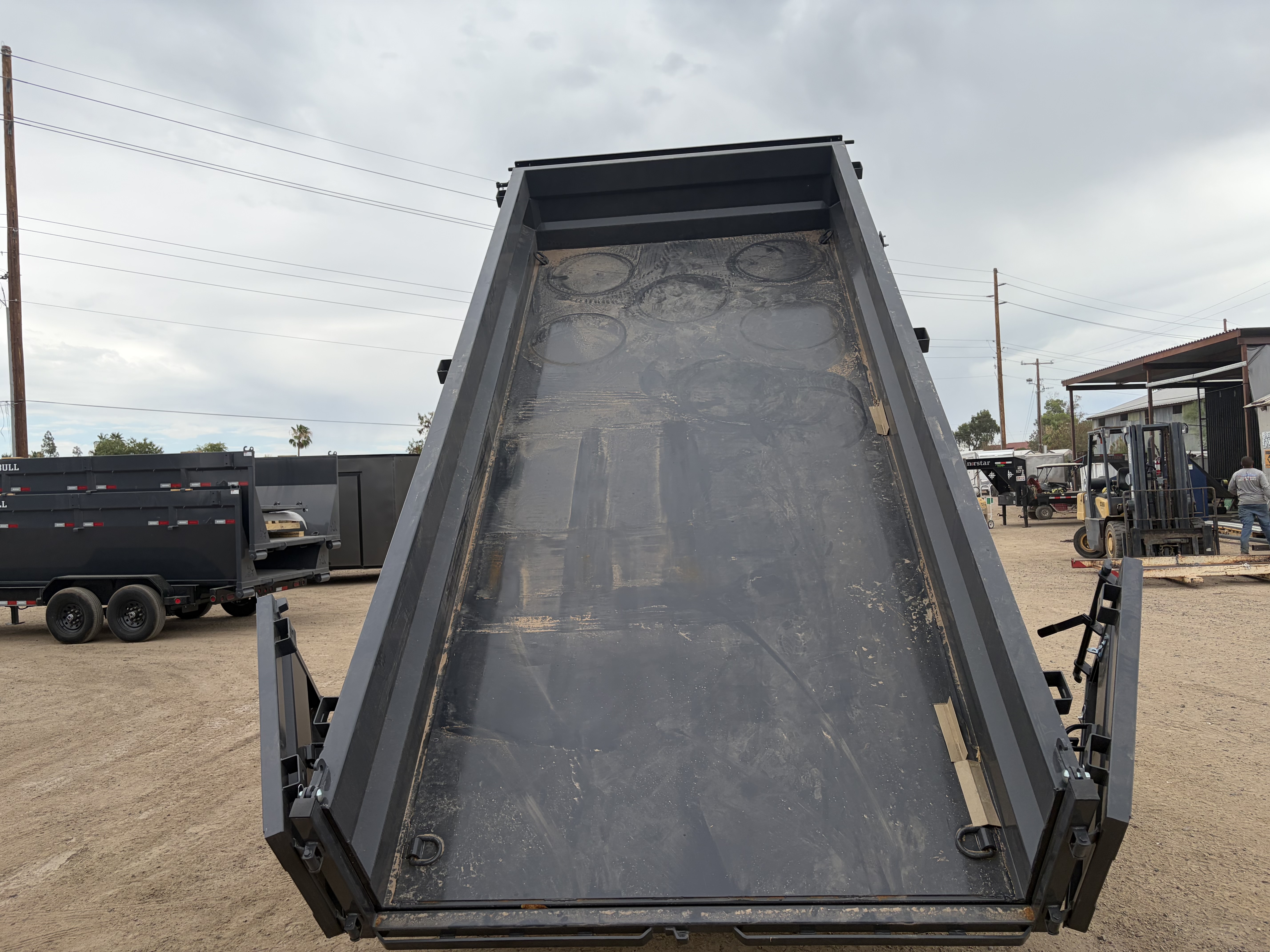 Iron Bull 16'x83" Scissor Mono-Frame Bumper Pull Dump Trailer w/ 24" Sides (DWB)
