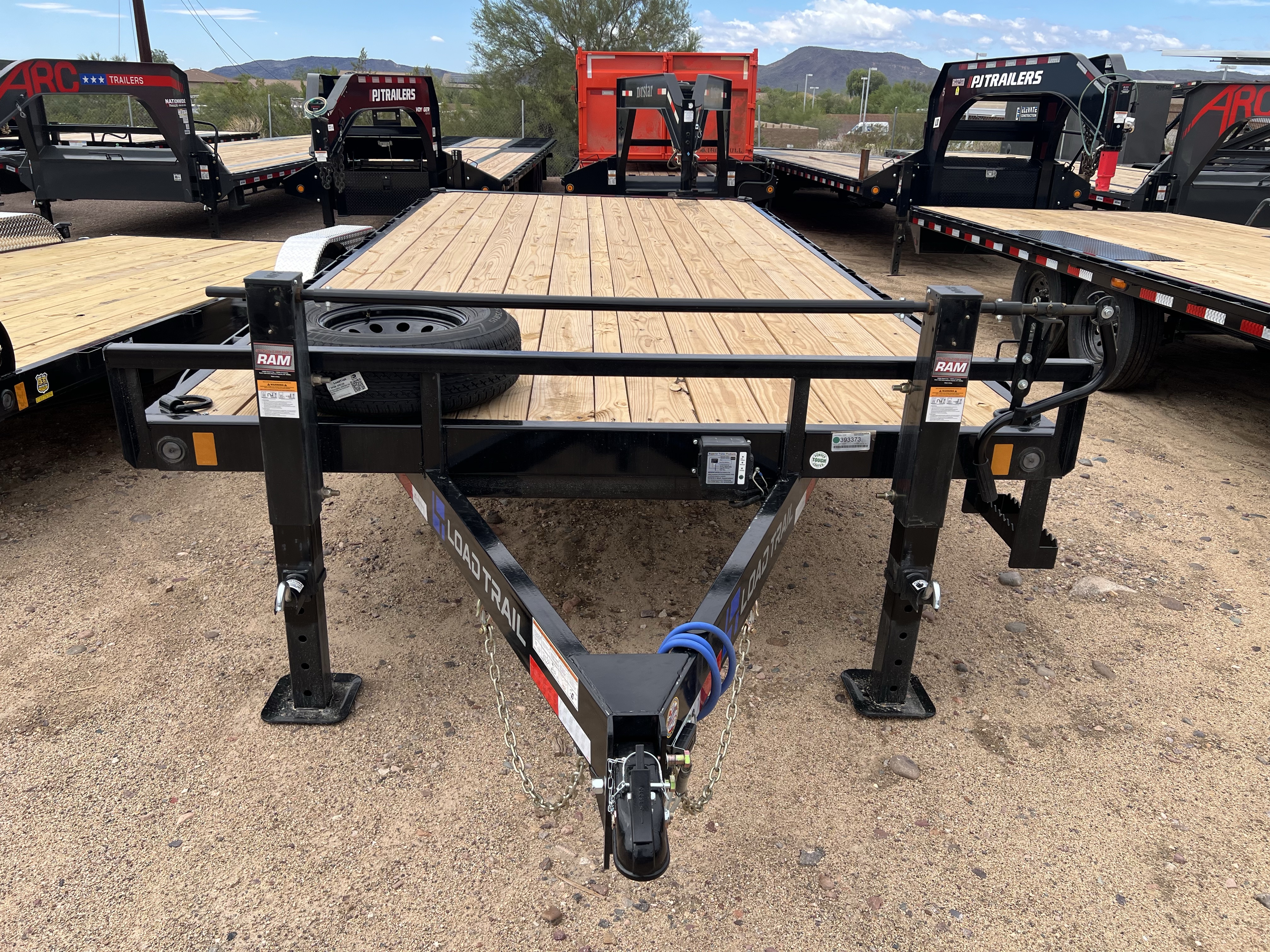 Load Trail 20x102 Tandem Axle Deckover Pintle, 10K GVWR, Slide In Ramps
