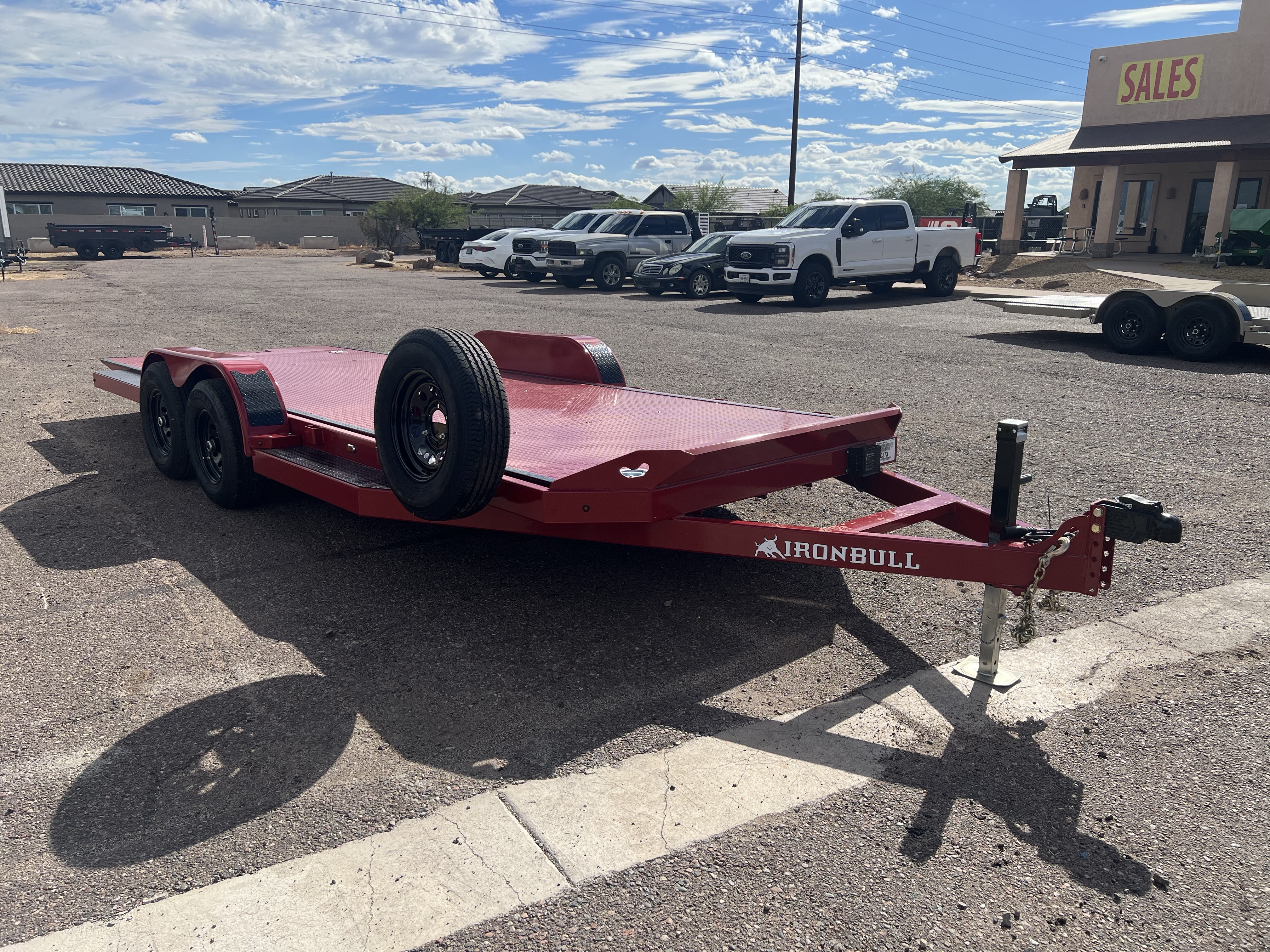 Norstar 20x83 IronBull Tandem Axle Car Hauler Tilt, 10K GVWR, Steel Deck
