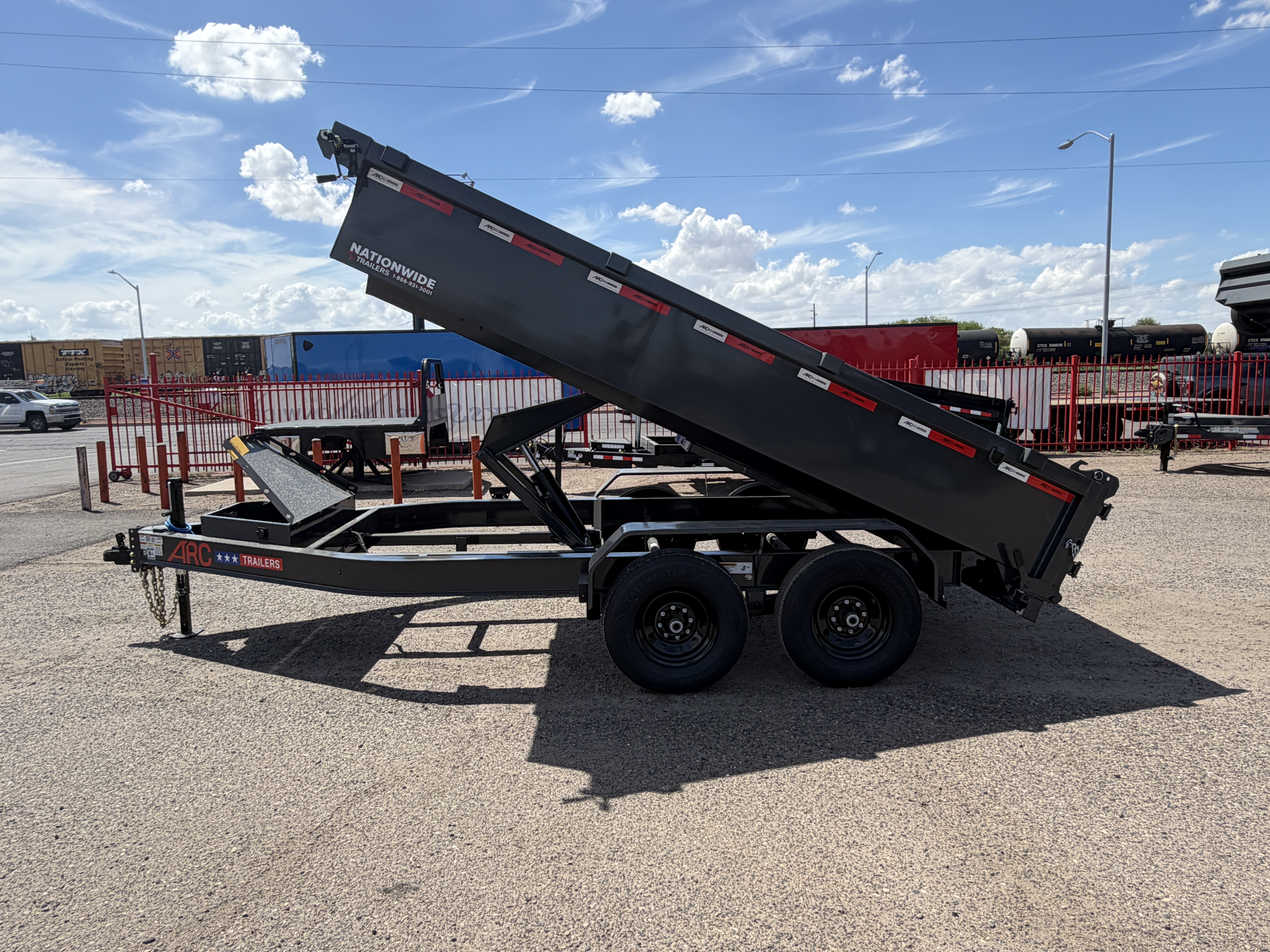 ARC Trailers 14'x83" Bumper Pull Scissor Lift Dump Trailer w/ 24" Sides (BDZ)