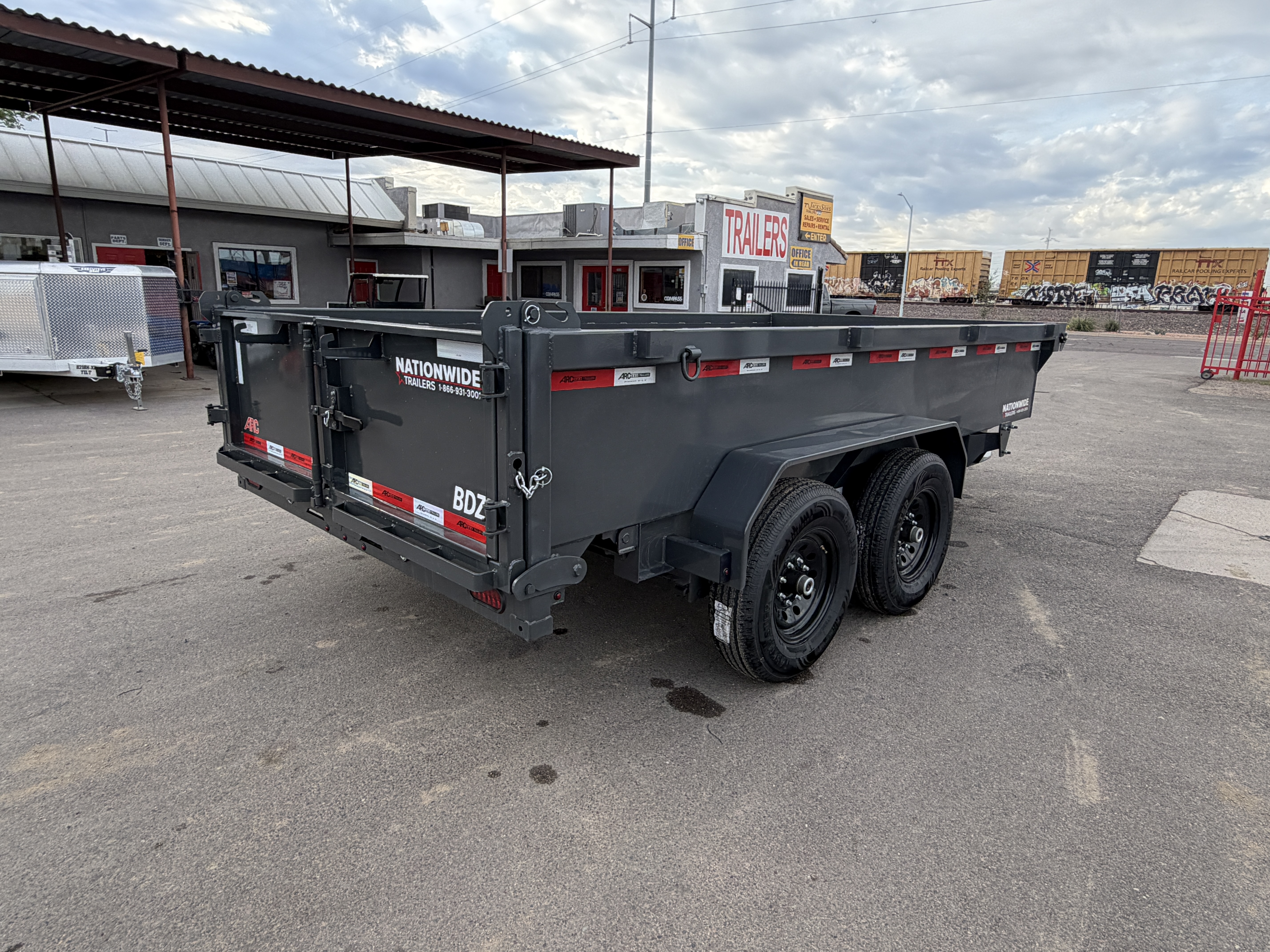 ARC Trailers 14'x83" Bumper Pull Scissor Lift Dump Trailer (BDZ)