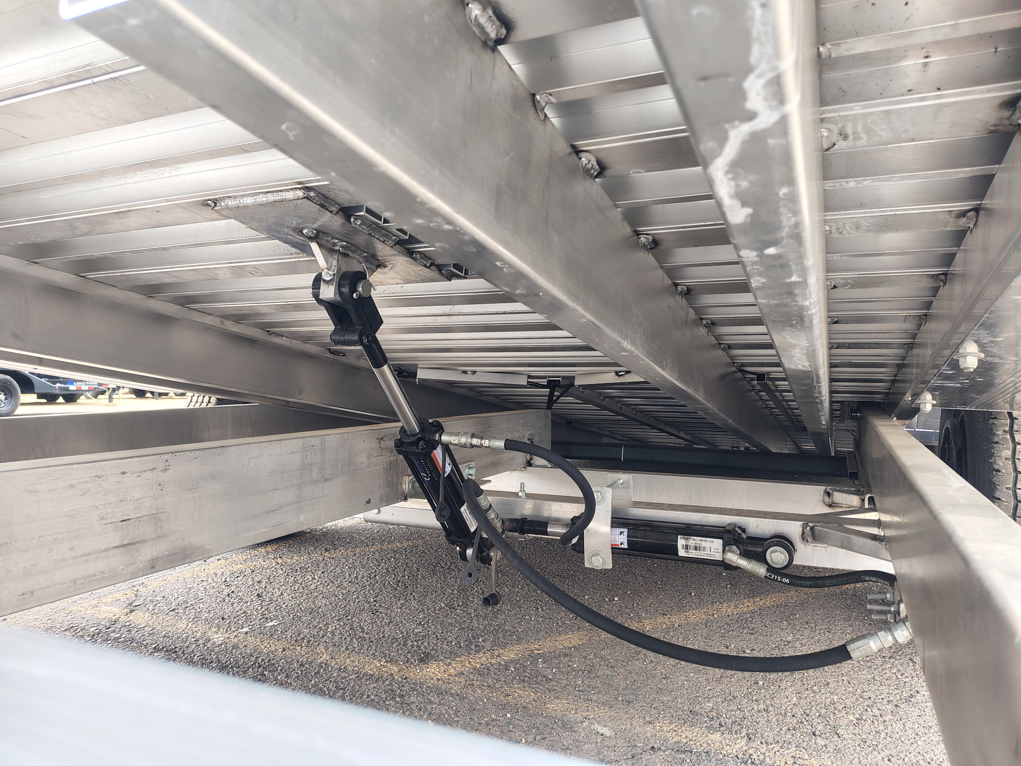 Aluma 18x82 All Aluminum, 10K GVWR, Heavy Tandem Axle, XL Tilt w/ Cargo Box (8218H-XL-TILT-TA-EL-RTD-CB)