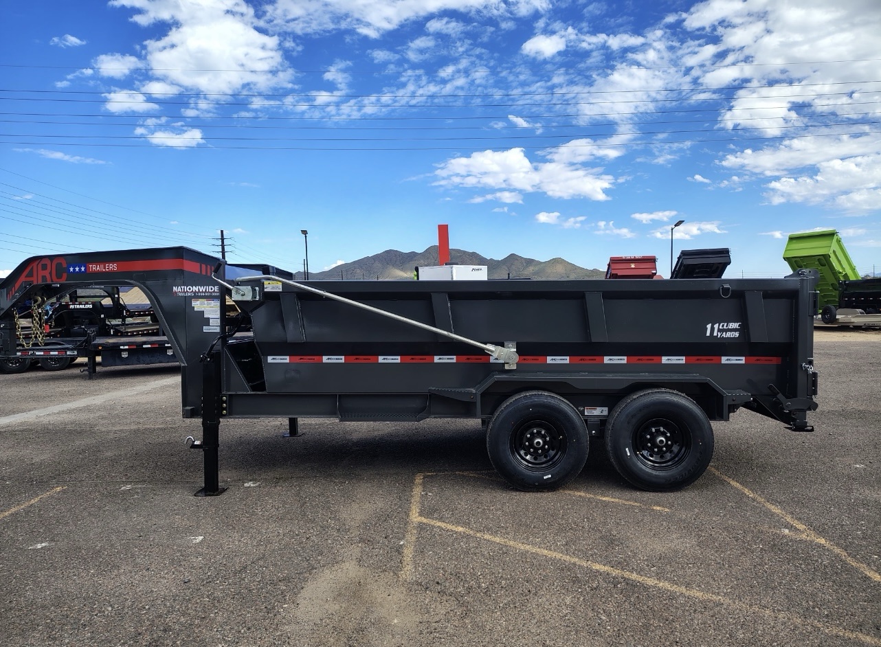 ARC Trailers 14'x83" Gooseneck Telescopic Dump Trailer w/ 36" Sides (GDT)