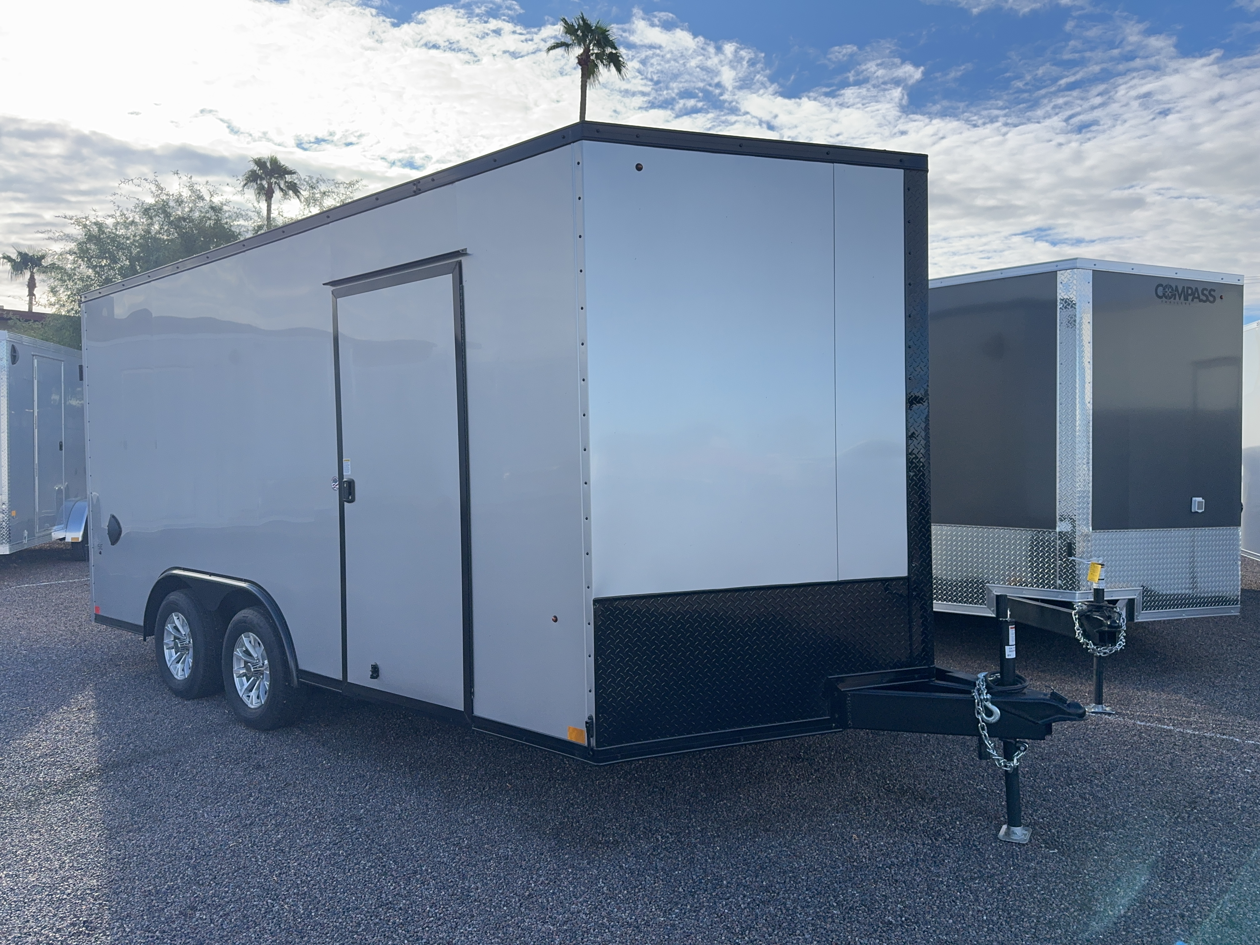 Compass 16x8.5 Jasper SE Car Hauler, 7K GVWR, Ramp Door